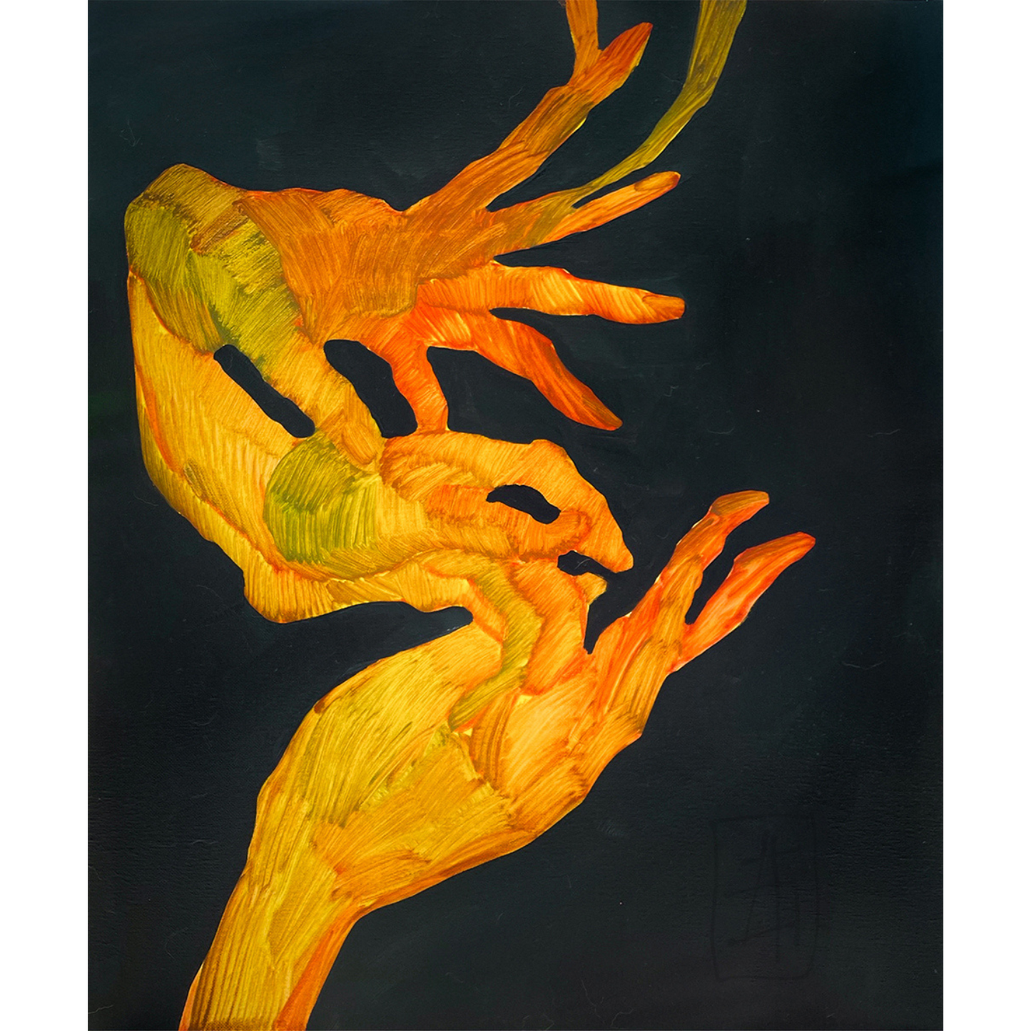 Wrinkles, artwork by contemporary Ukrainian artist Anna Bondar