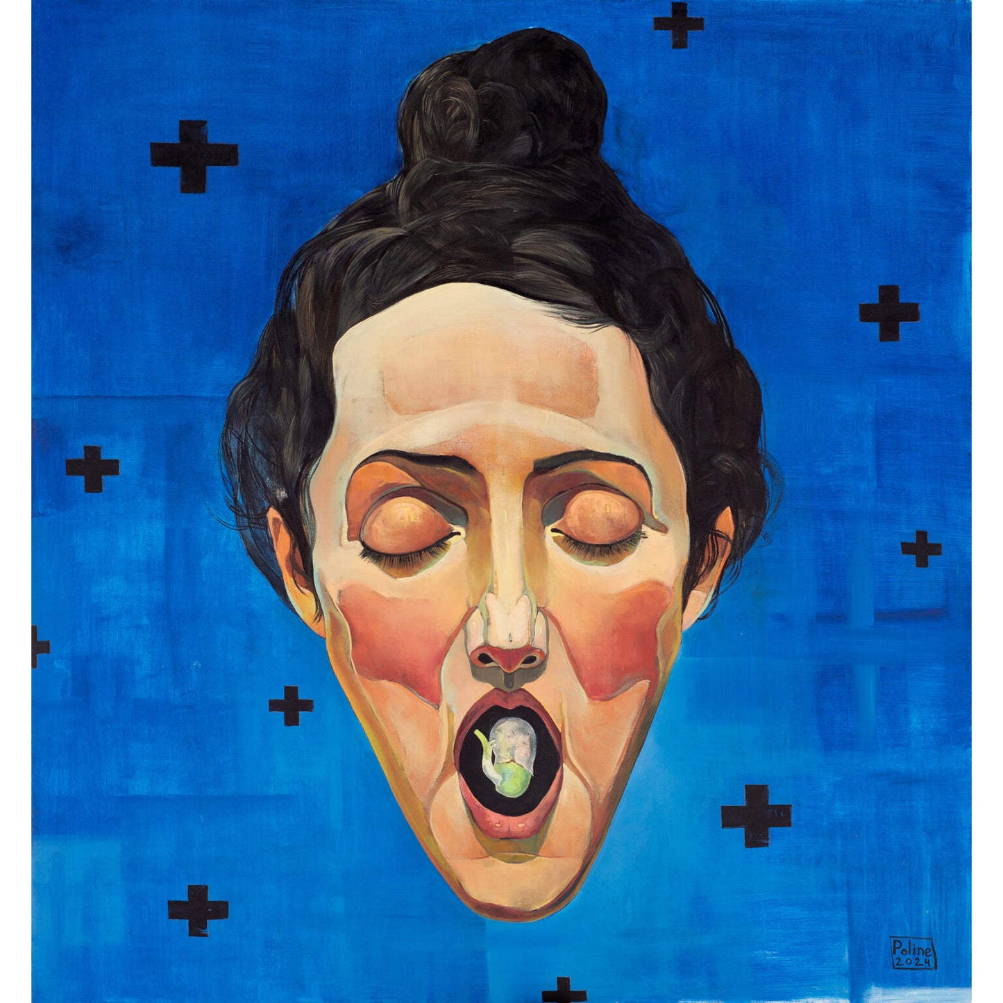 Beans 1, symbolic artwork by contemporary Ukrainian artist Polina Kuznetsova