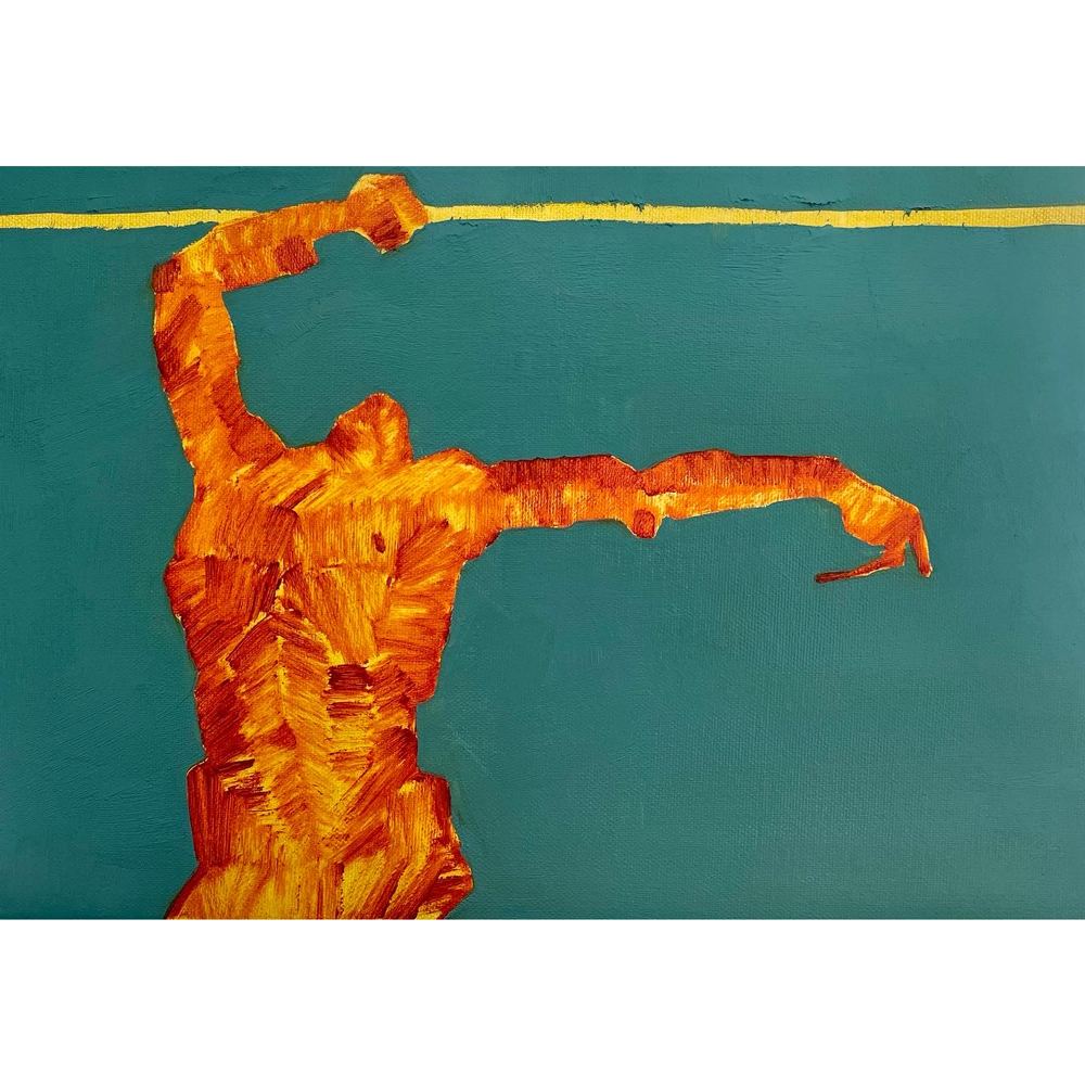 A Thread, close up by contemporary Ukrainian artist Anna Bondar