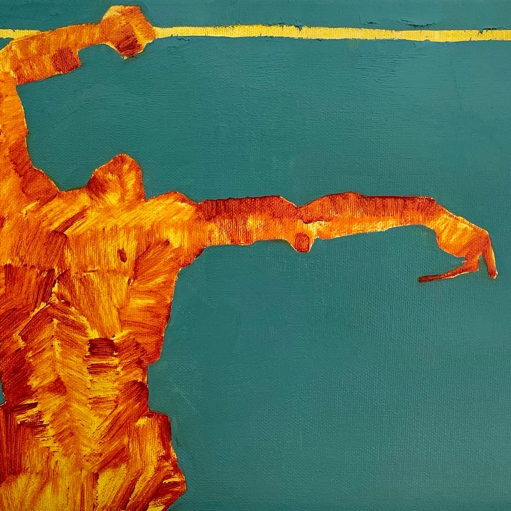 A Thread, close up by contemporary Ukrainian artist Anna Bondar