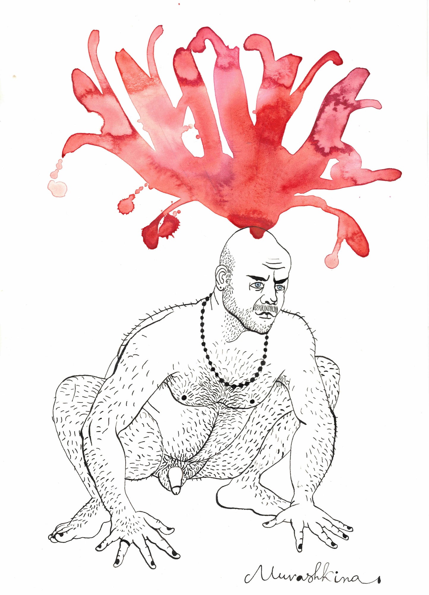 Before to Jump, artwork by contemporary Ukrainian artist Nina Murashkina