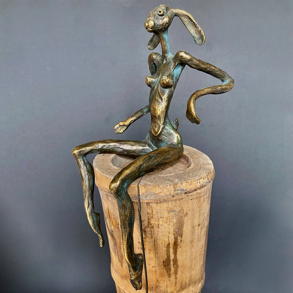 Bronze sculpture by contemporary Ukrainian artist Oleh Kalashnik