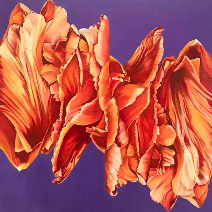 Dancing Tulip 1, artwork by contemporary Ukrainian artist Natalia Lugovska