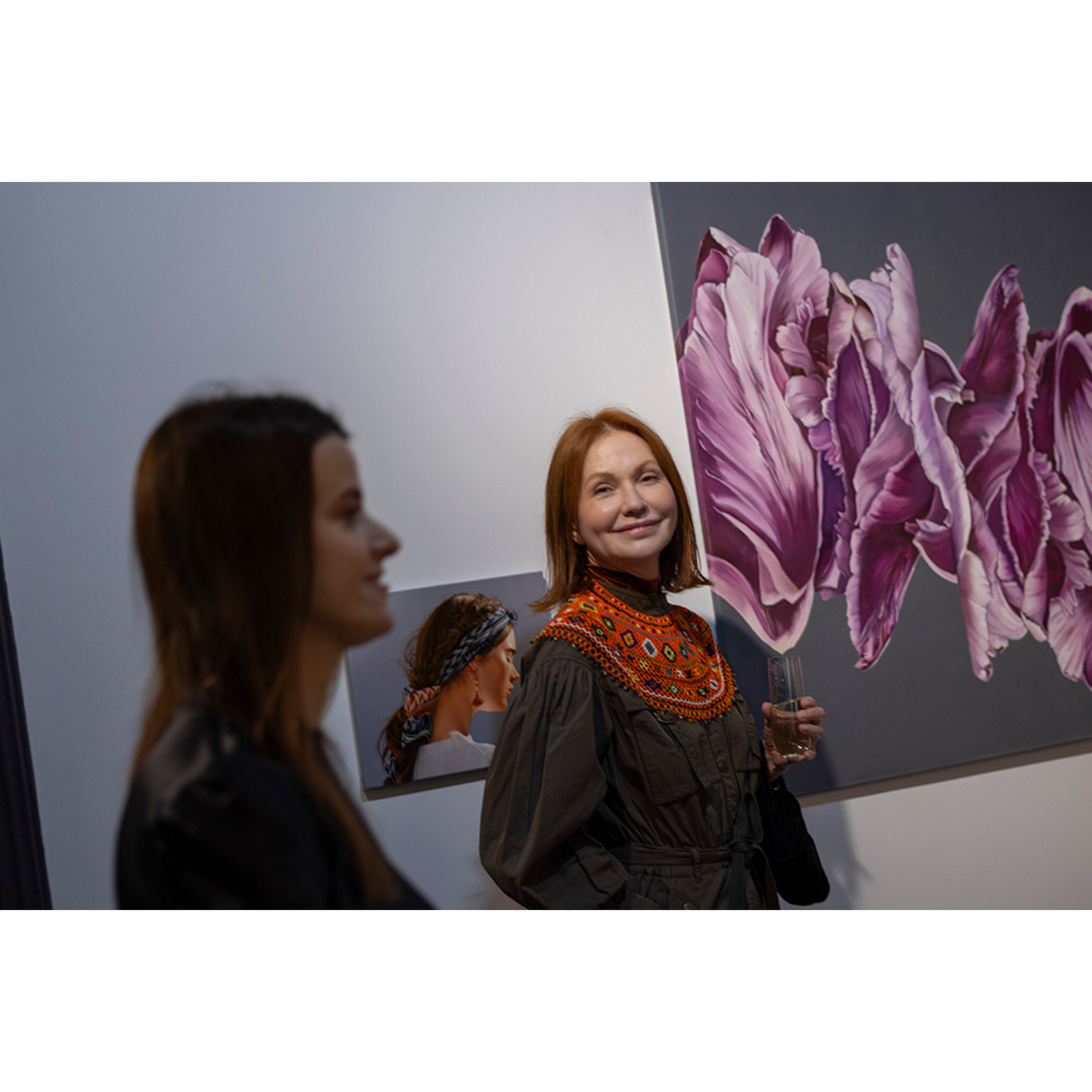Dancing tulip, artwork by contemporary Ukrainian artist Natalia Lugovskaya, in-situ