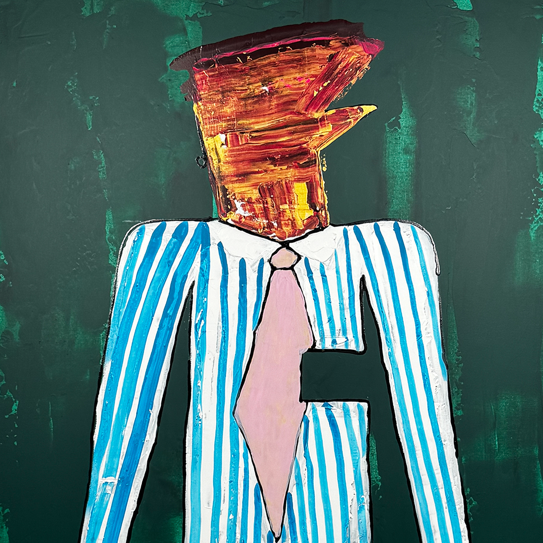 Family Man, artwork by contemporary artist IA212, close-up 1