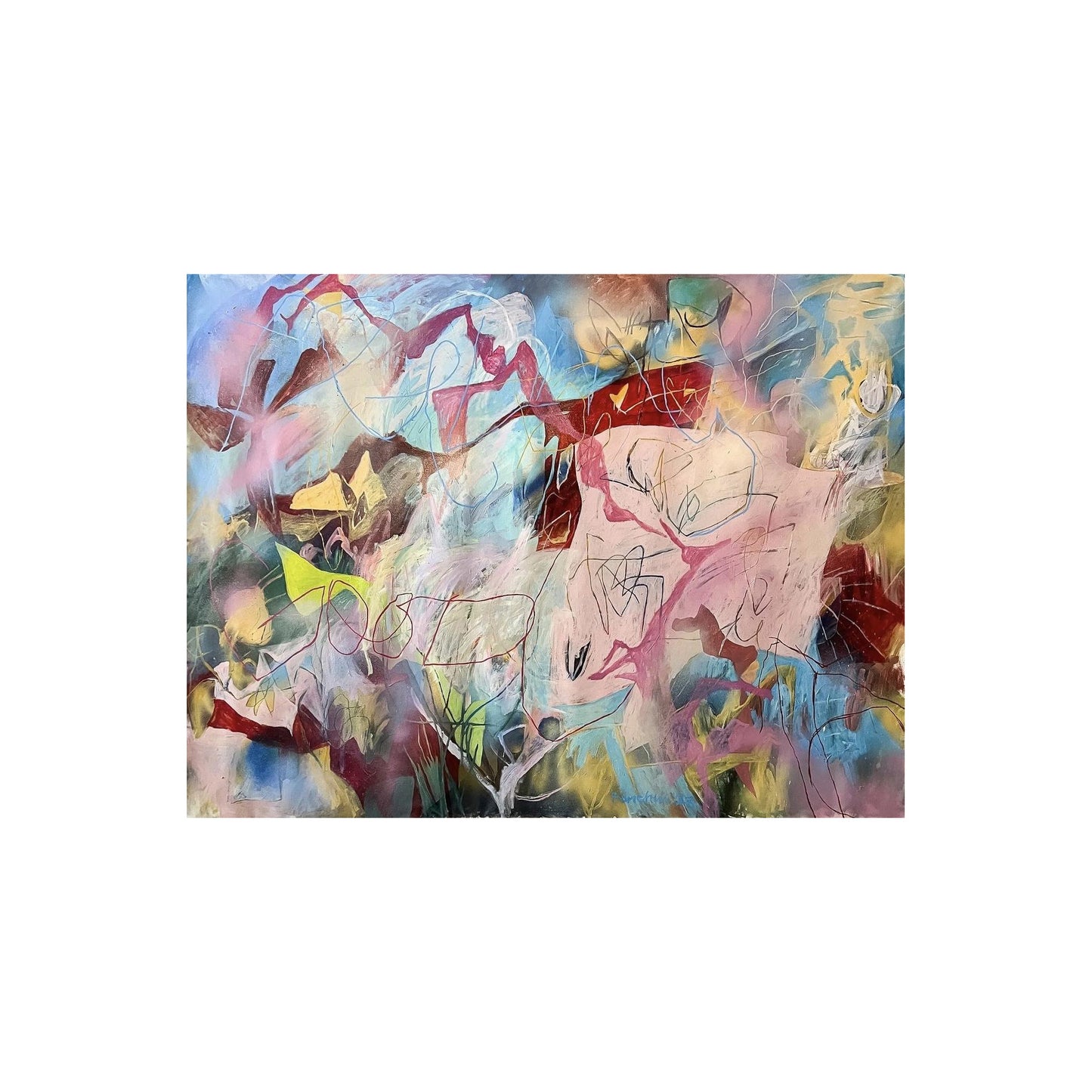 Feeling Good, abstract artwork by contemporary Ukrainian artist Mariia Bonchuk