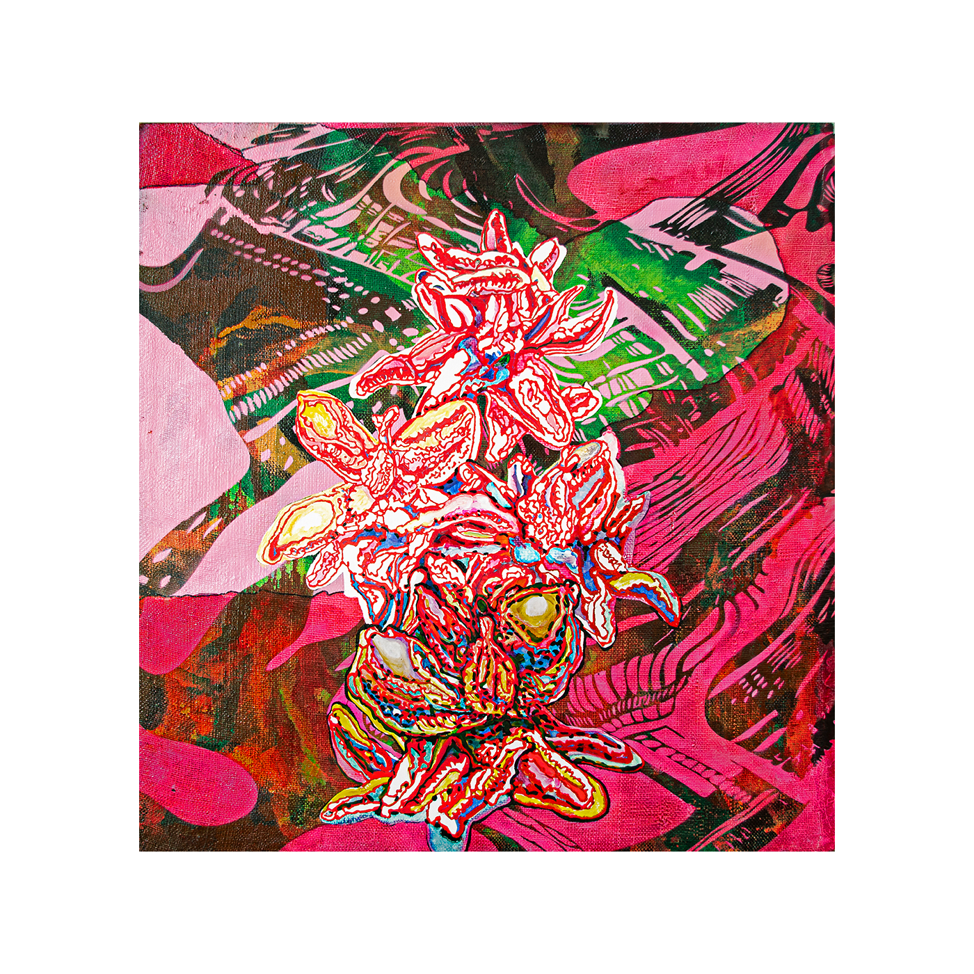 Flowers artwork by contemporary Ukrainian artist Sasha Gladkiy