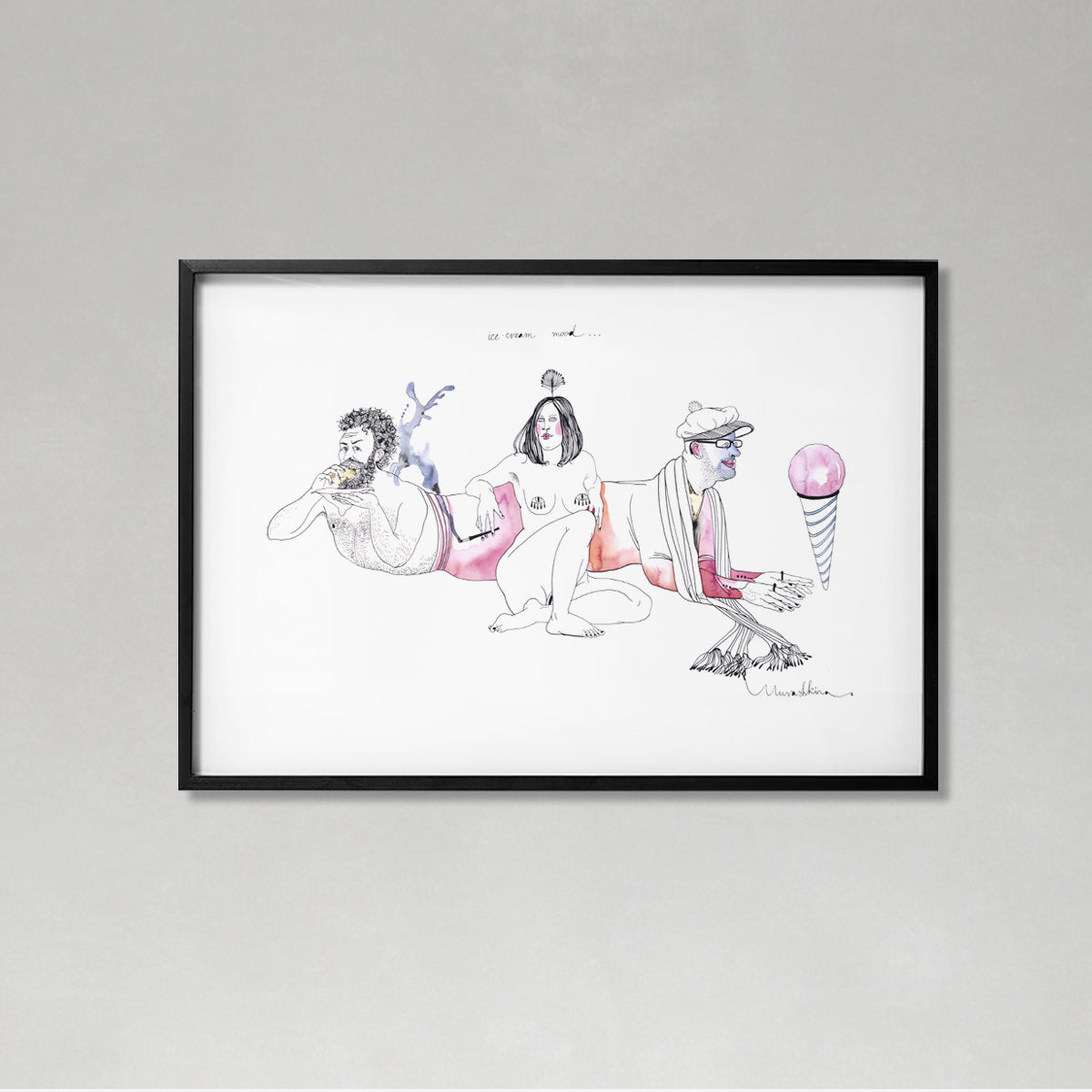 Ice cream, artwork by contemporary Ukrainian artist Nina Murashkina