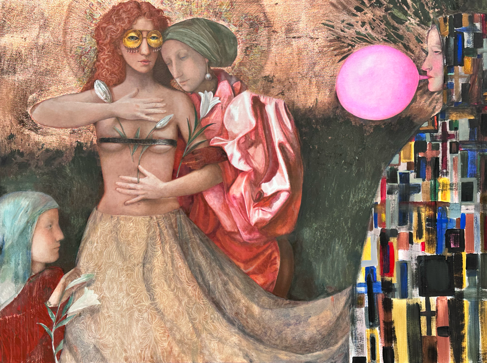 In the Garden artwork by contemporary Ukrainian artist Tata Kolesnik