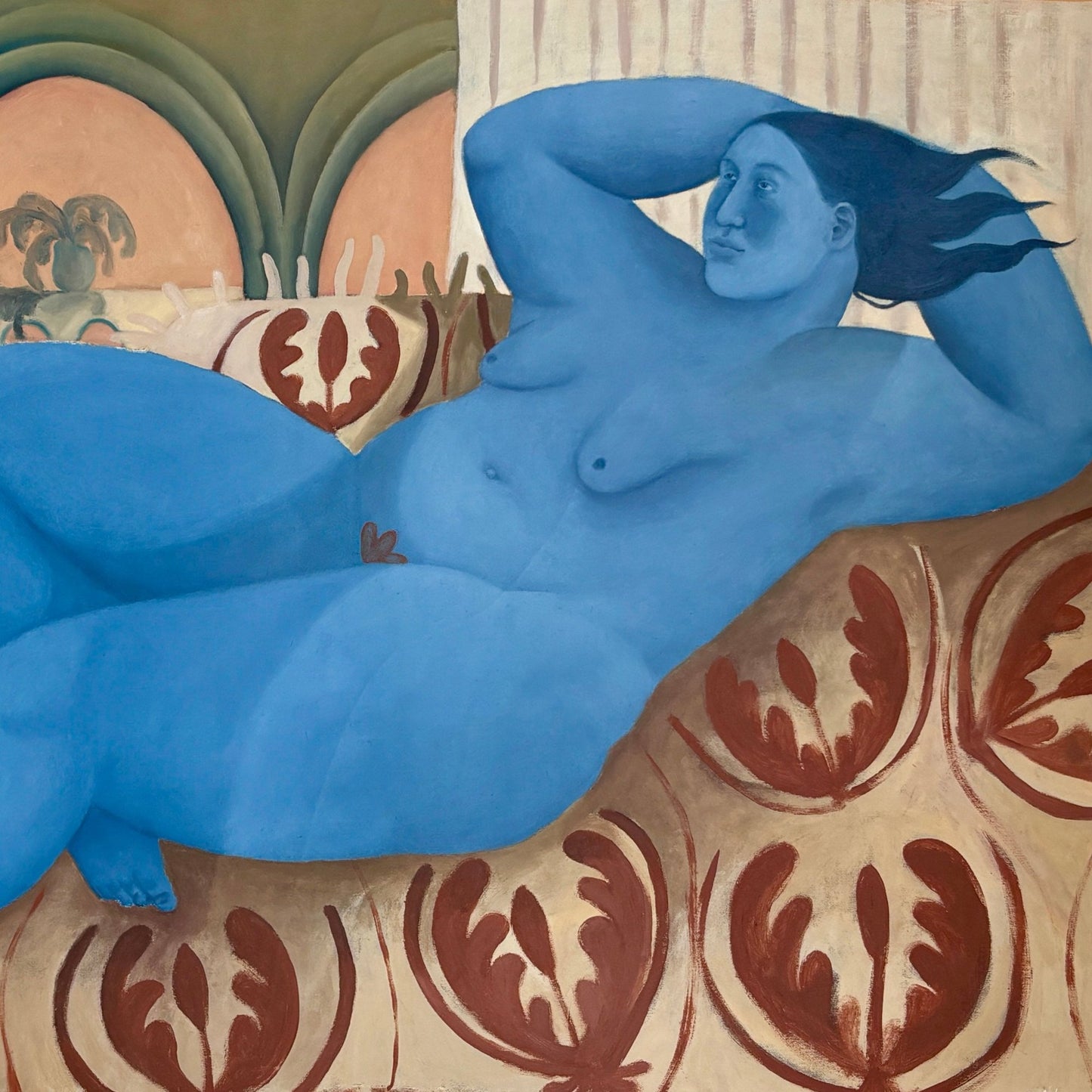 Inspired by Italy, artwork by contemporary Ukrainian Artist Diana Ruban, closeup