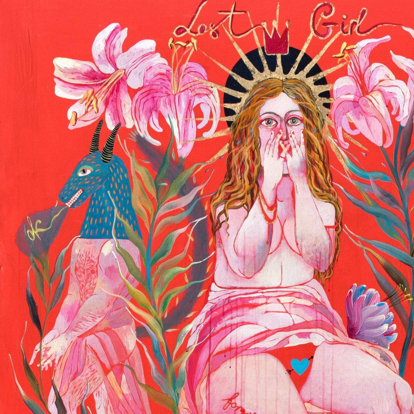 Lost Girl, close up by contemporary Ukrainian artist Nina Murashkina