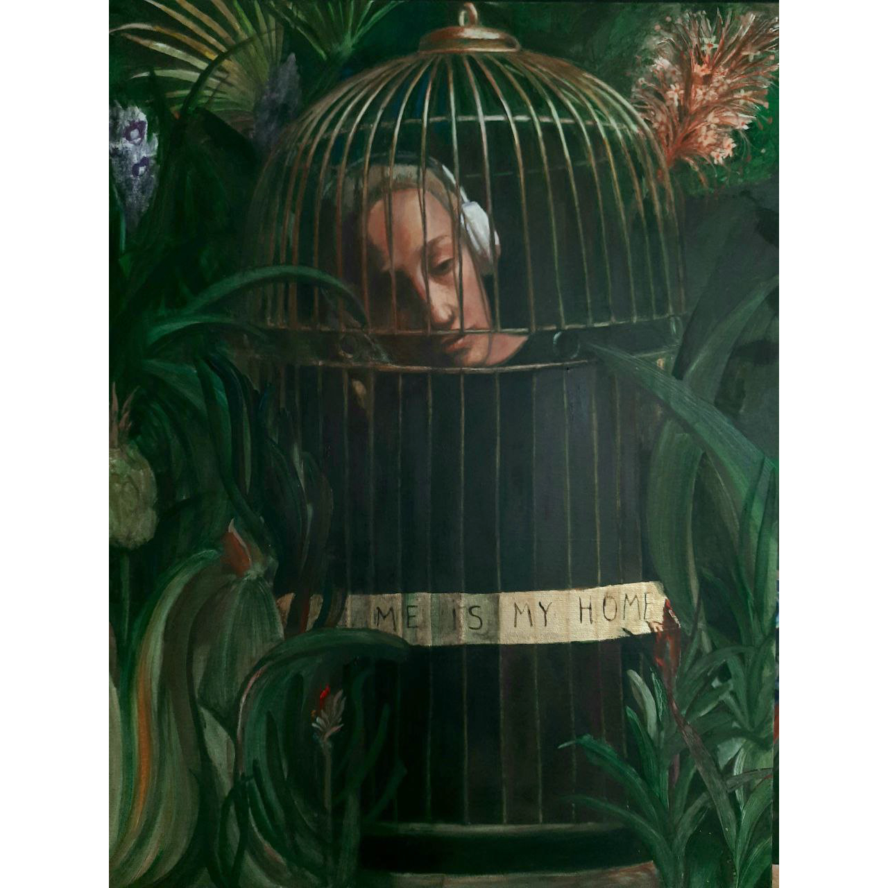 Me is my home, artwork by contemporary ukrainian artist Tata Kolesnik