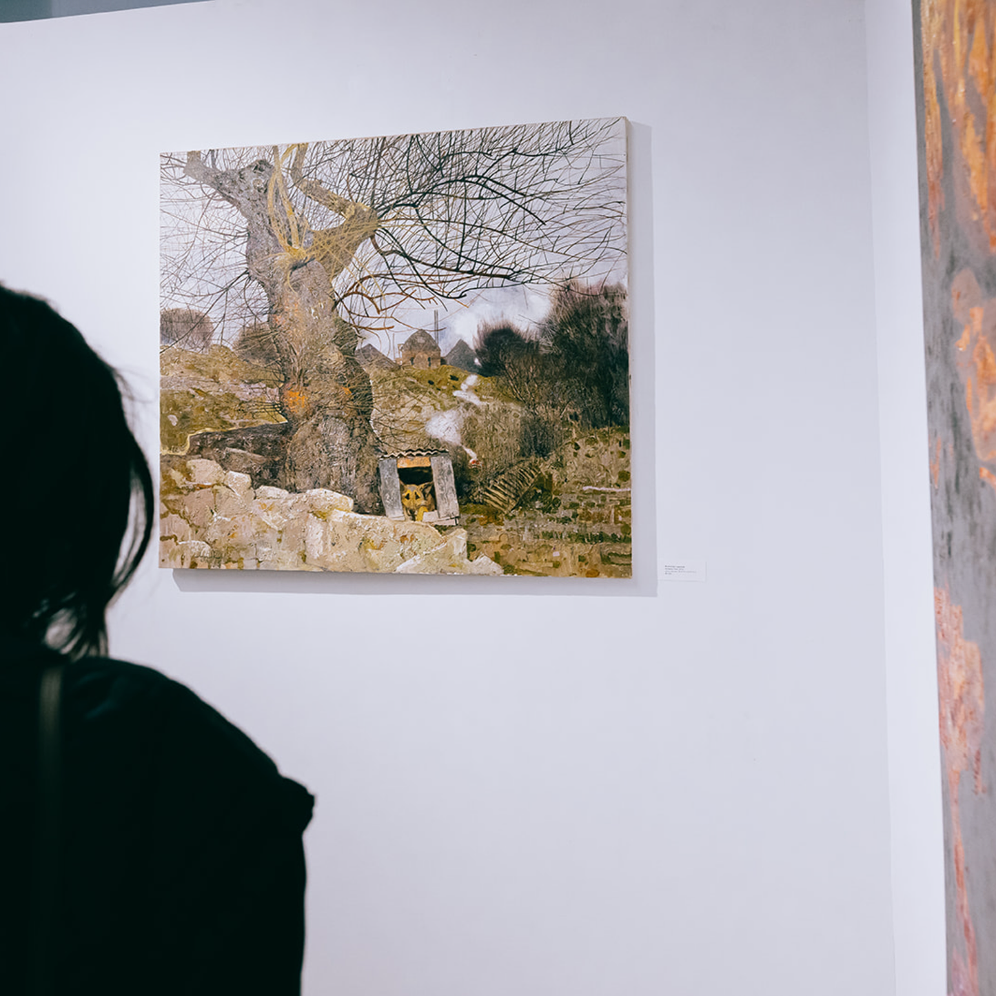 Mulberry Tree, artwork by contemporary Ukrainian Kostiantyn Lysohub, in-situ