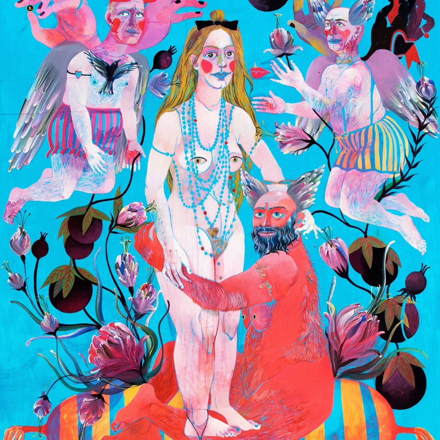 My favorite Wife artwork, close up by contemporary Ukrainian artist Nina Murashkina