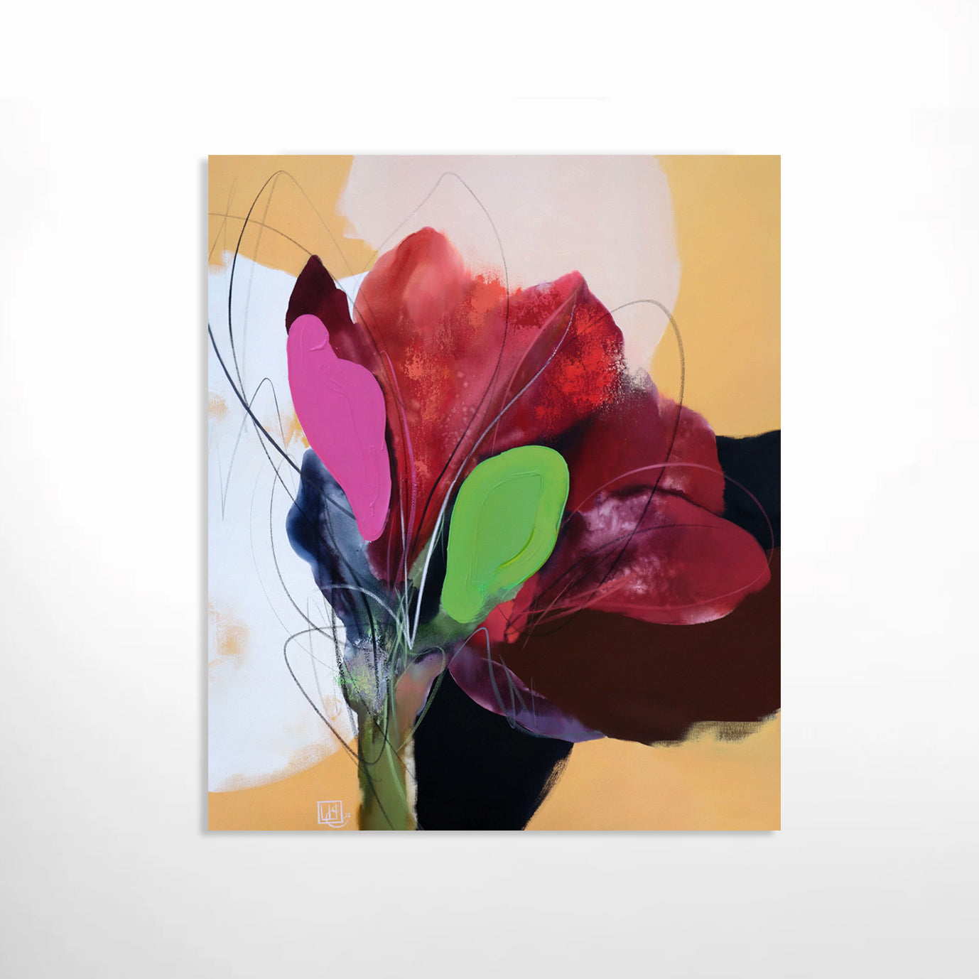 Mystery of Flora XXVIII, abstract, by contemporary Ukrainian artist Yevhenii Shapovalov