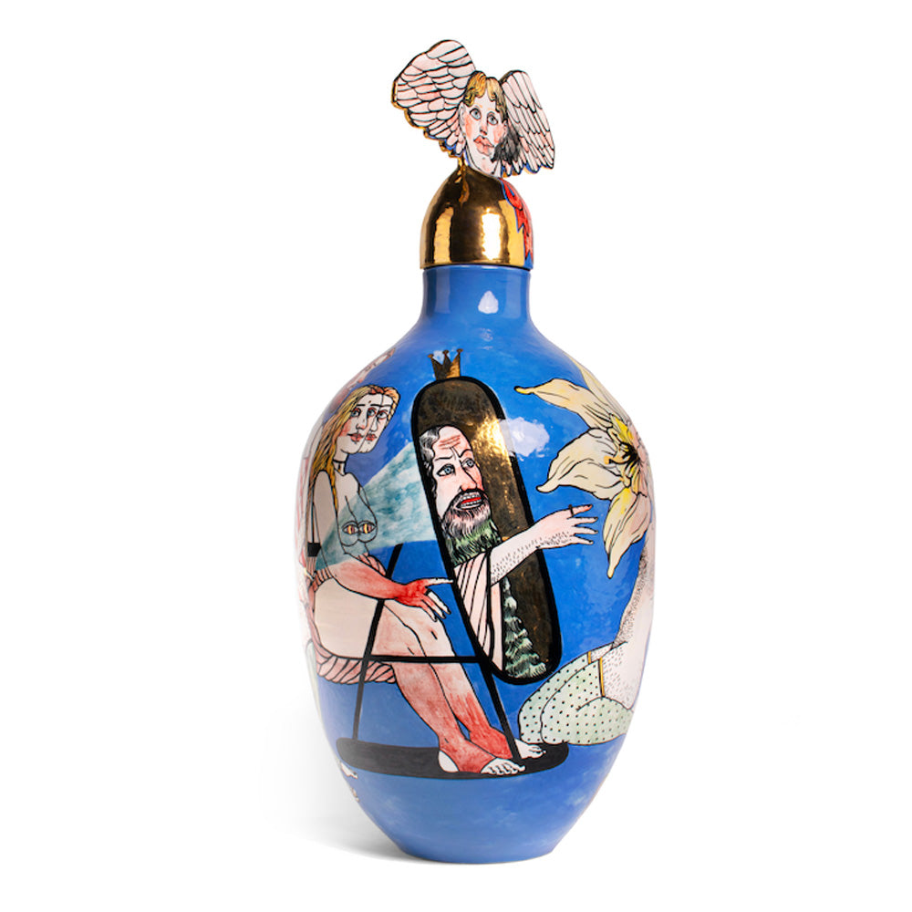 Vase "Narcissus Love", by contemporary Ukrainian artist Nina Murashkina