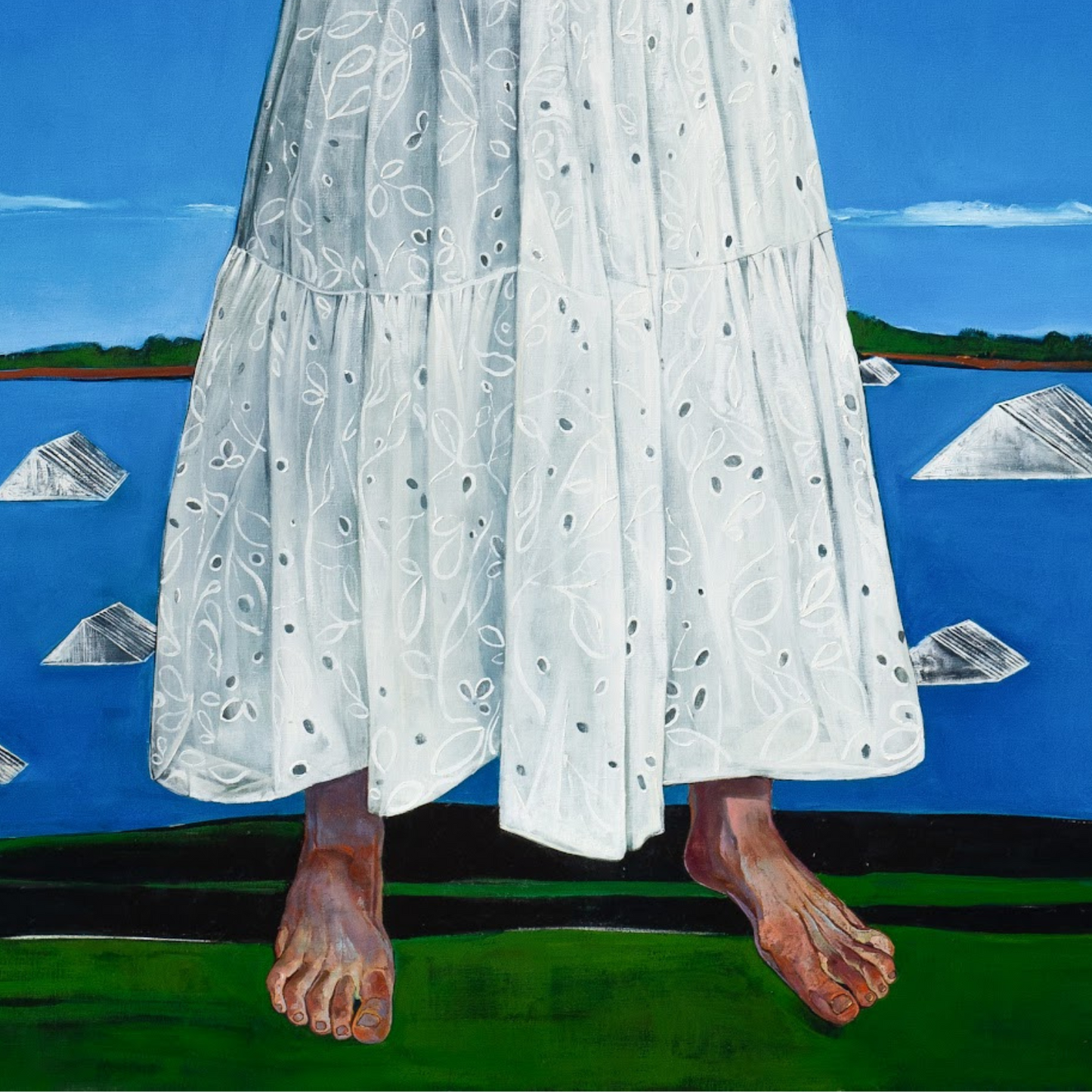 Oranta, artwork by contemporary Ukrainian artist Polina Kuznetsova, closeup 1