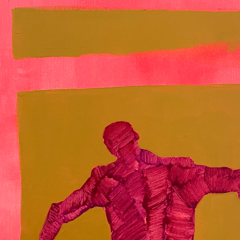 Perspective, an artworks by contemporary Ukrainian artist Anna Bondar, closeup