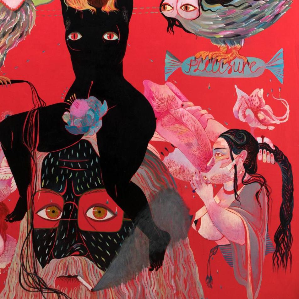 Pleasure, artwork, close up by contemporary Ukrainian artist Nina Murashkina