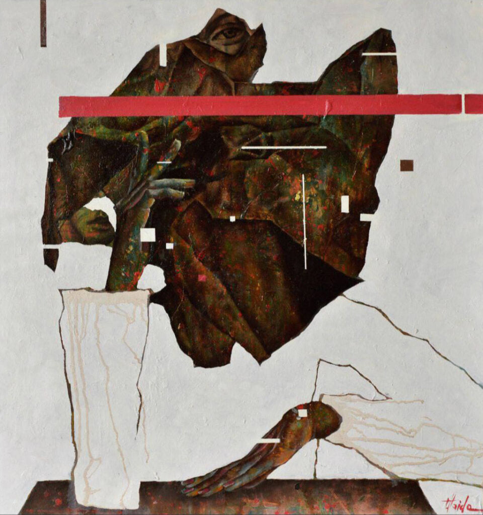 abstract portrait by contemporary Ukrainian artist Taras Haida