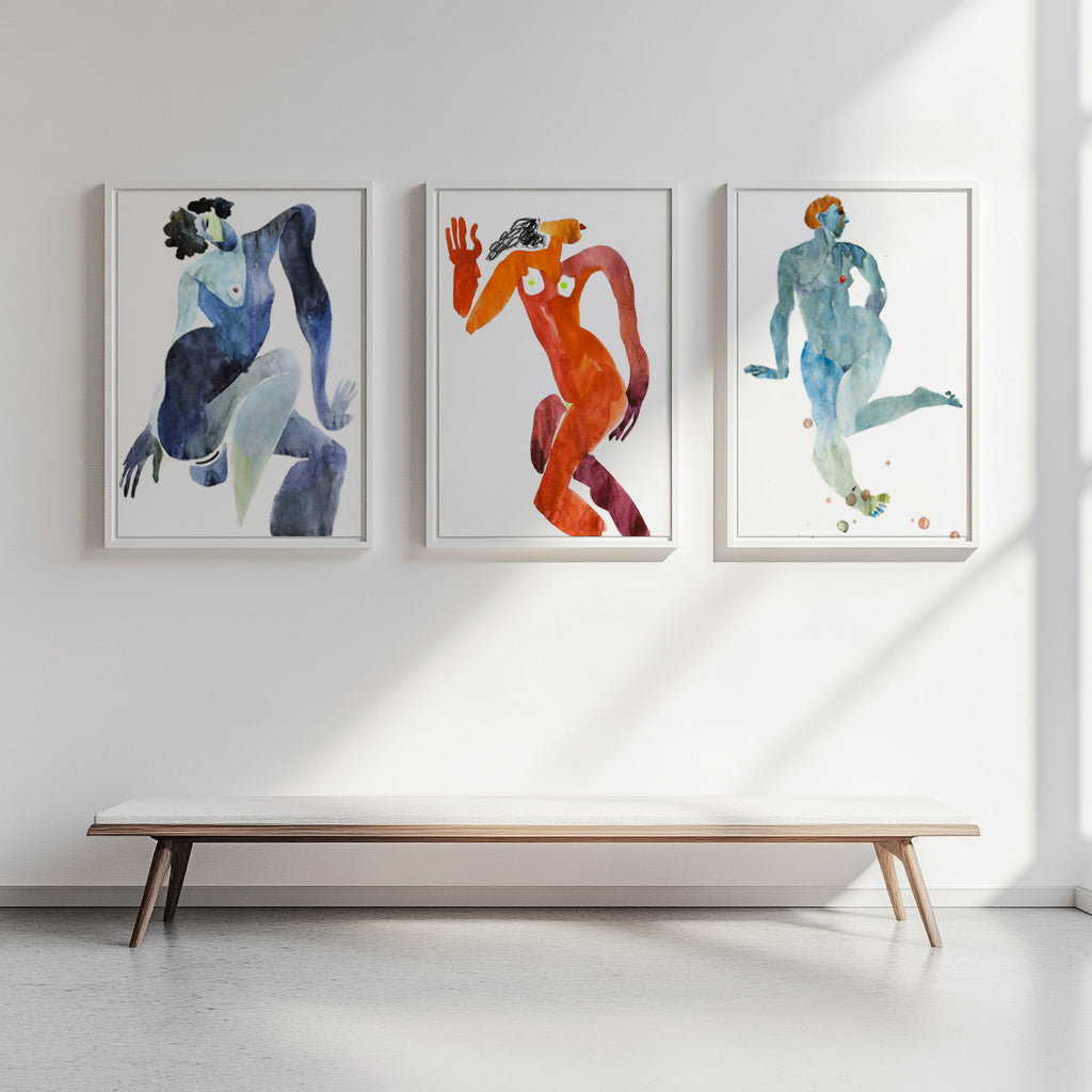 Blue, a series of artworks by contemporary Ukrainian artist Valeriia Buchuk