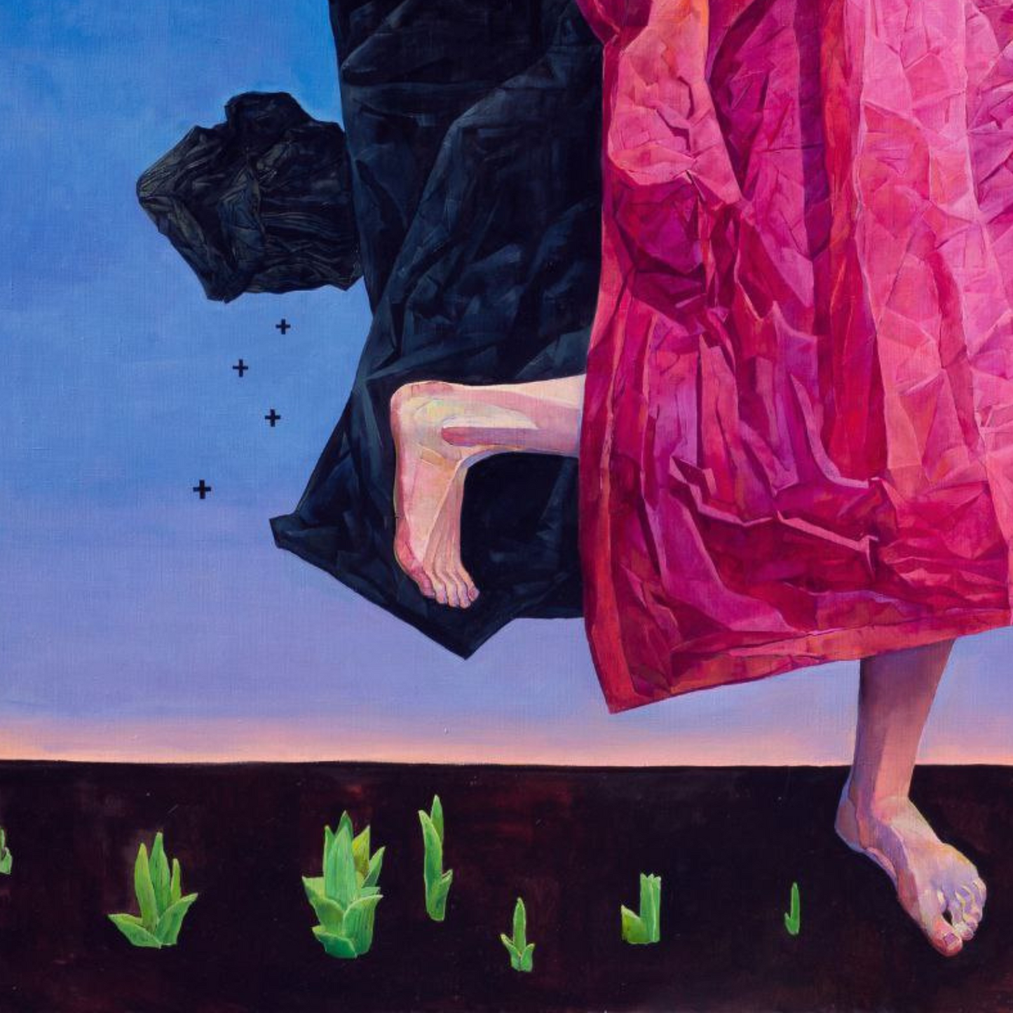 Sprin, artwork by contemporary Ukrainian artist Polina Kuznetsova, closeup 2