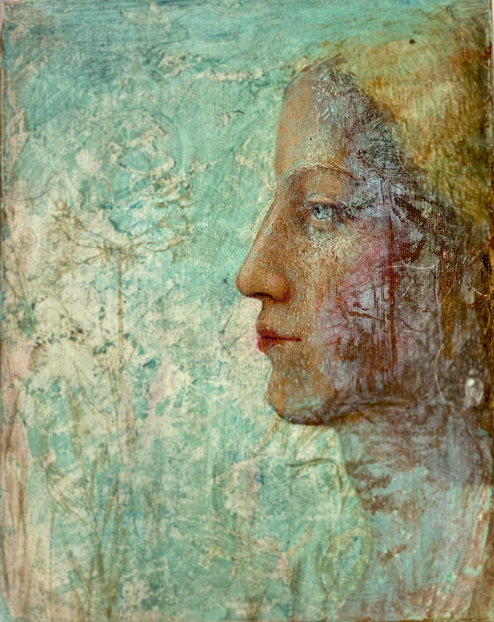 Spring Garden, artwork by contemporary Ukrainian artist Tata Kolesnik