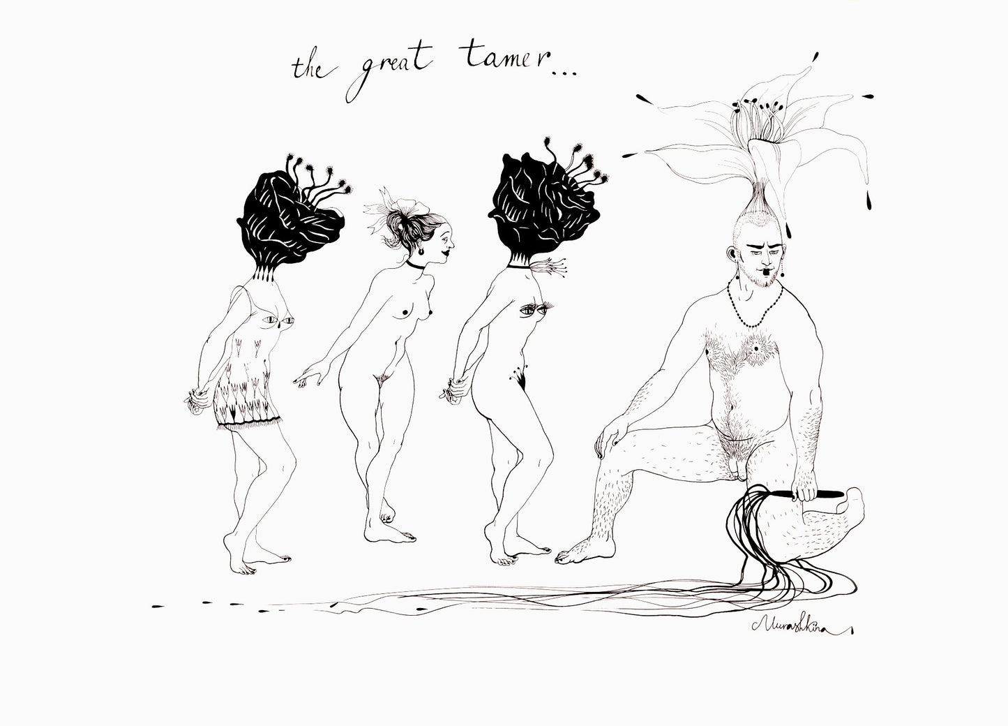 The great tamer, artwork by contemporary Ukrainian artist Nina Murashkina