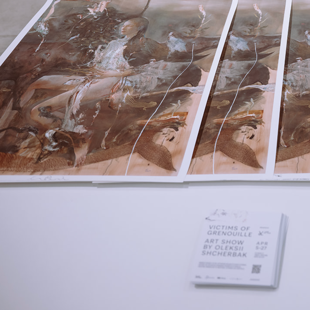 Digital print of work by Oleksii Shcherbak, hi-quality printing on watercolor paper