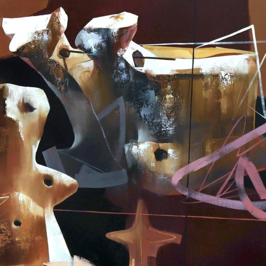 Trypils Culture II, artwork by contemporary Ukrainian artist Yevhenii Shapovalov