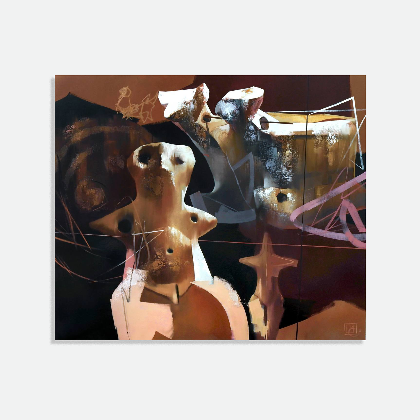 Trypils Culture II, artwork by contemporary Ukrainian artist Yevhenii Shapovalov