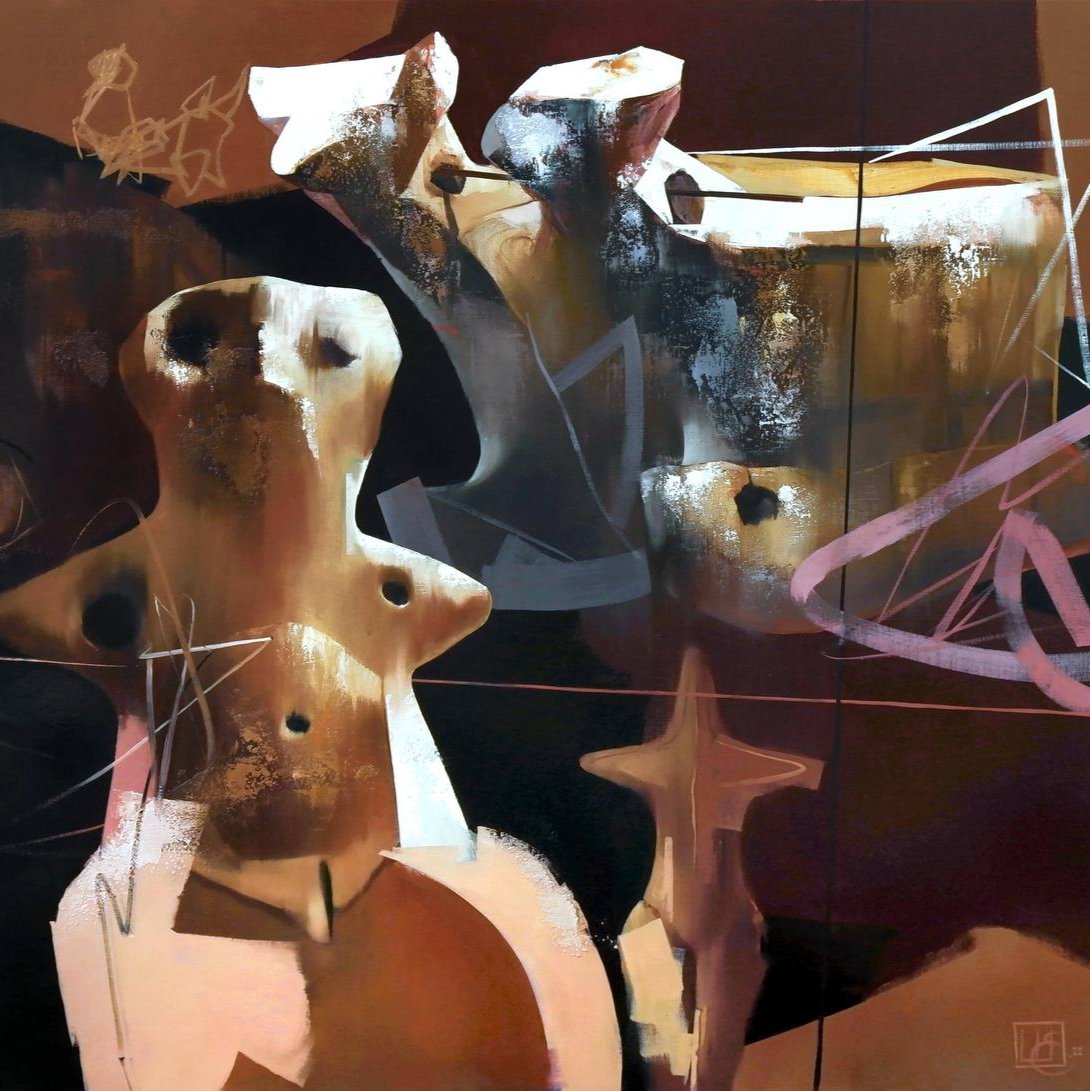 Trypils Culture II, artwork by contemporary Ukrainian artist Yevhenii Shapovalov