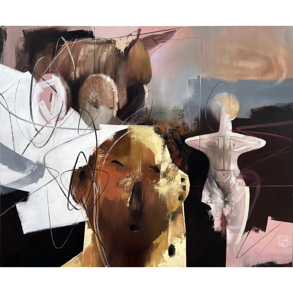 Trypils Culture, artwork by contemporary Ukrainian artist Yevhenii Shapovalov