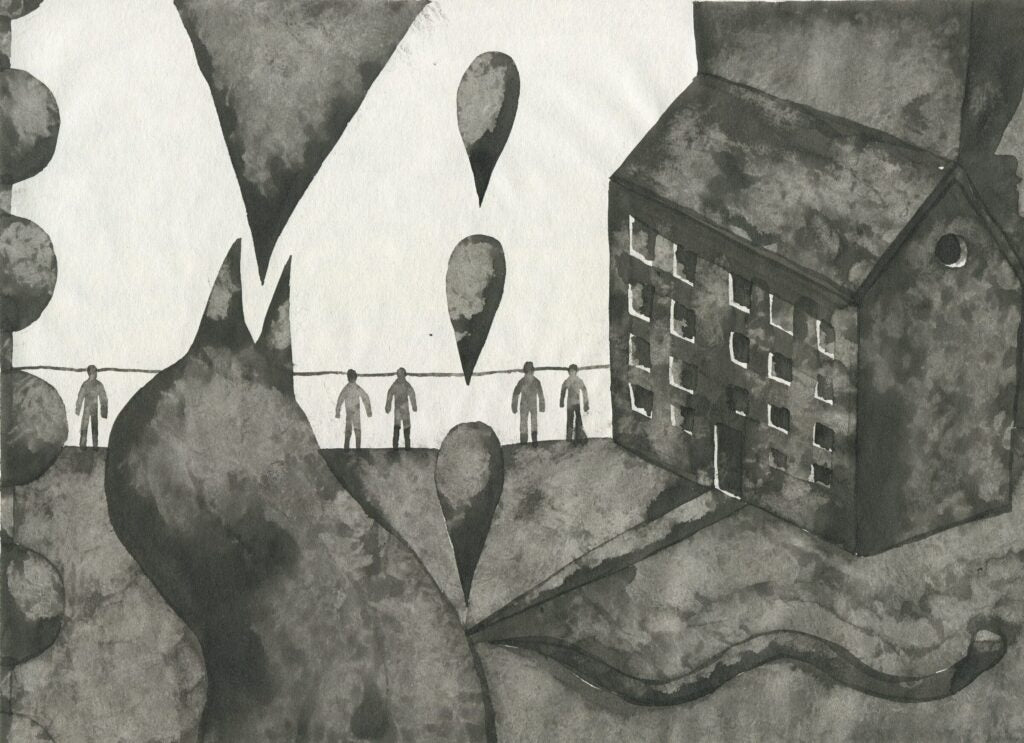 5 Illustration of Natalka Marynchak’s poetry, artwork by contemporary Ukrainian artist Kostiantyn Zorkin