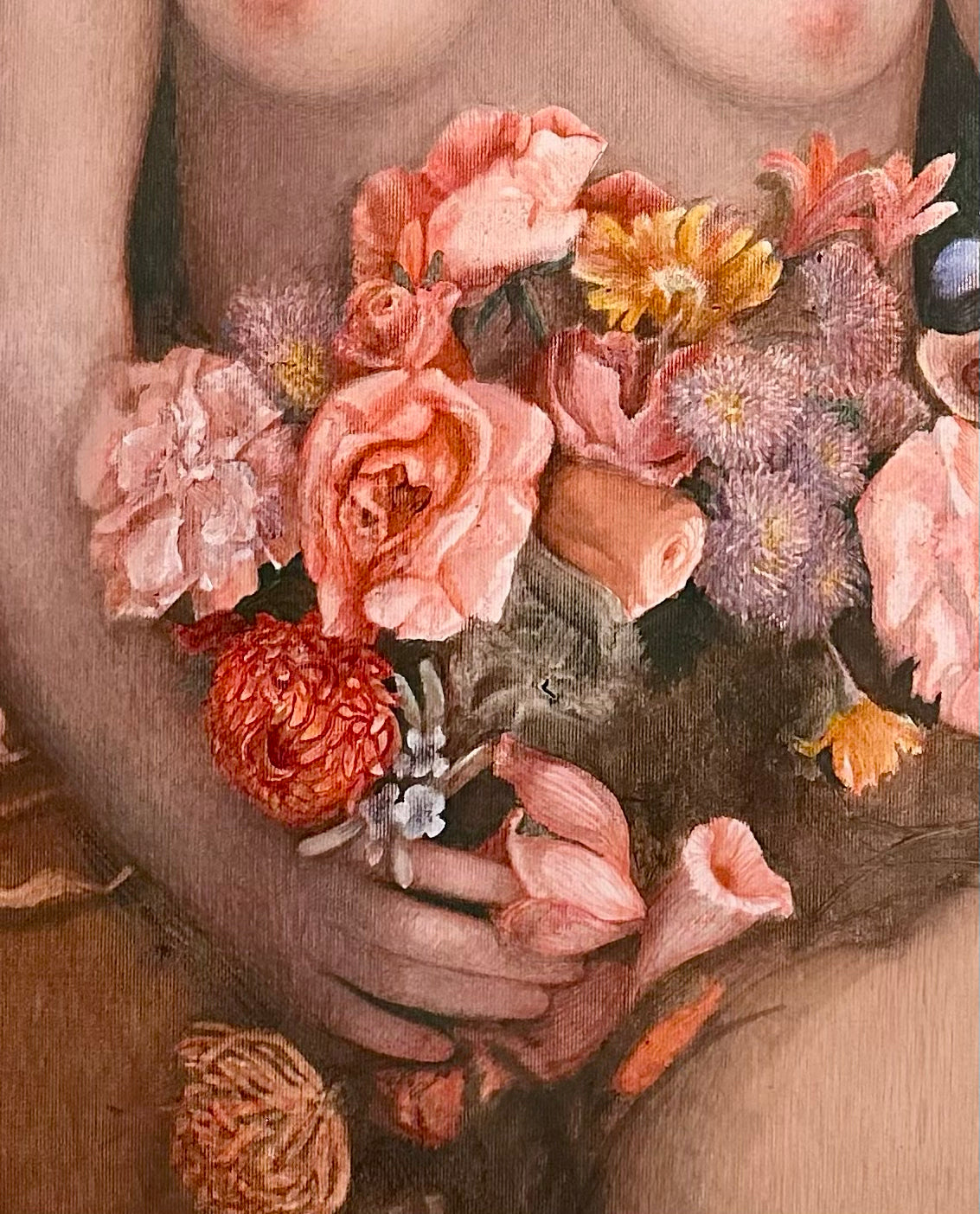 Flora, artwork by Tata Kolesnik, closeup