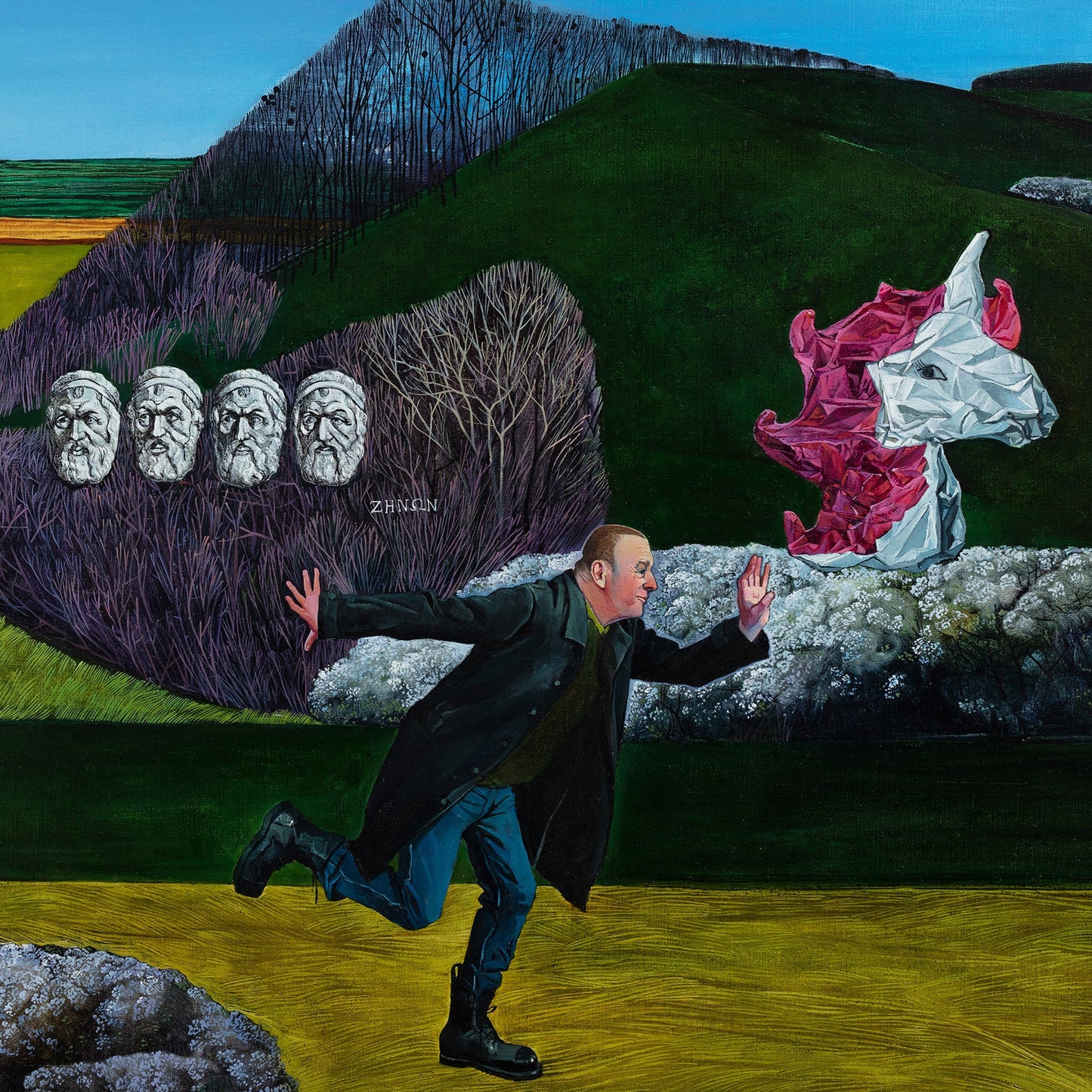 Polina_Kuznetsova artwork Abstract artwork with figures and landscapes in a surreal setting