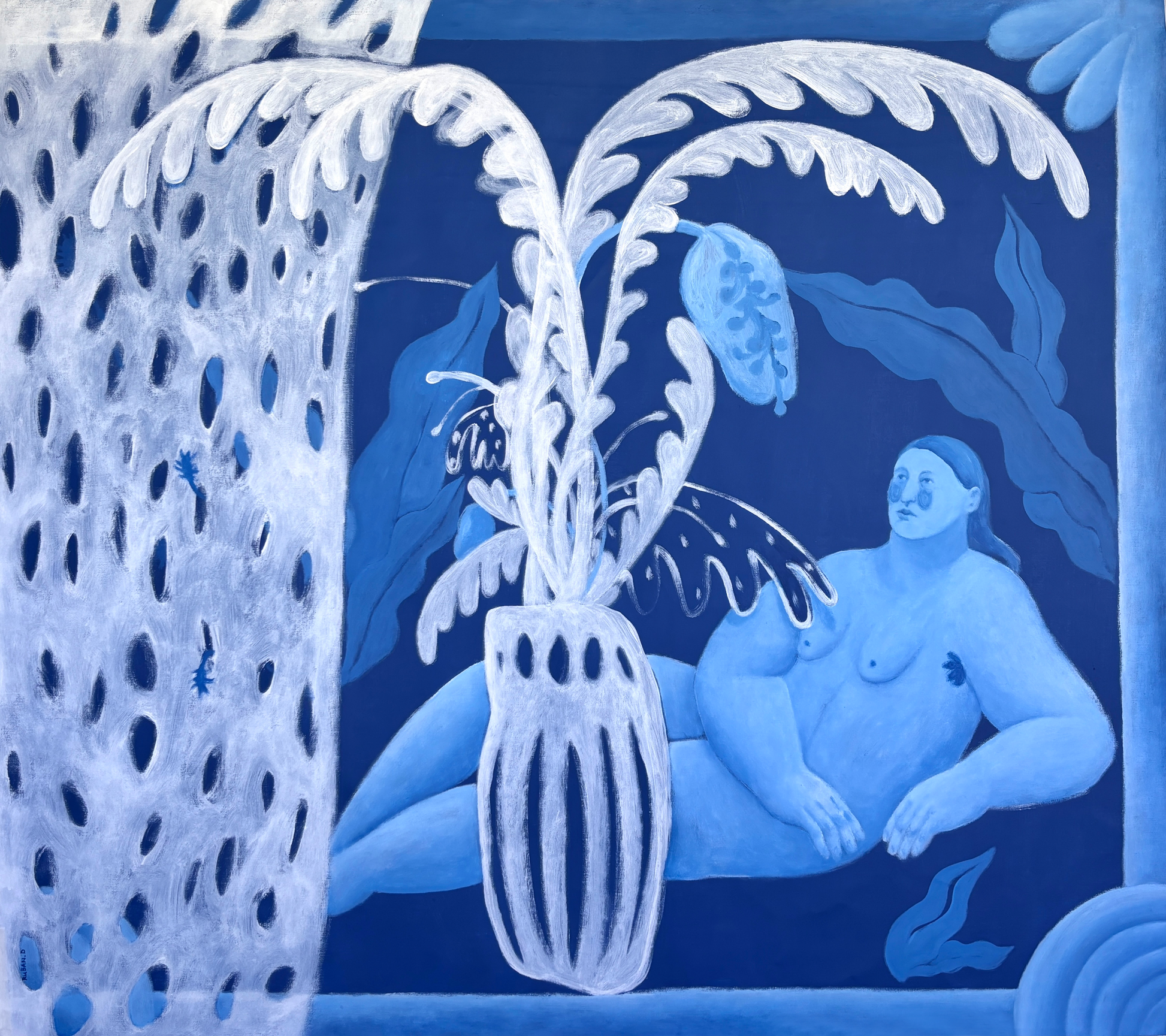 A place in the garden, artwork by contemporary Ukrainian Artist Diana Ruban
