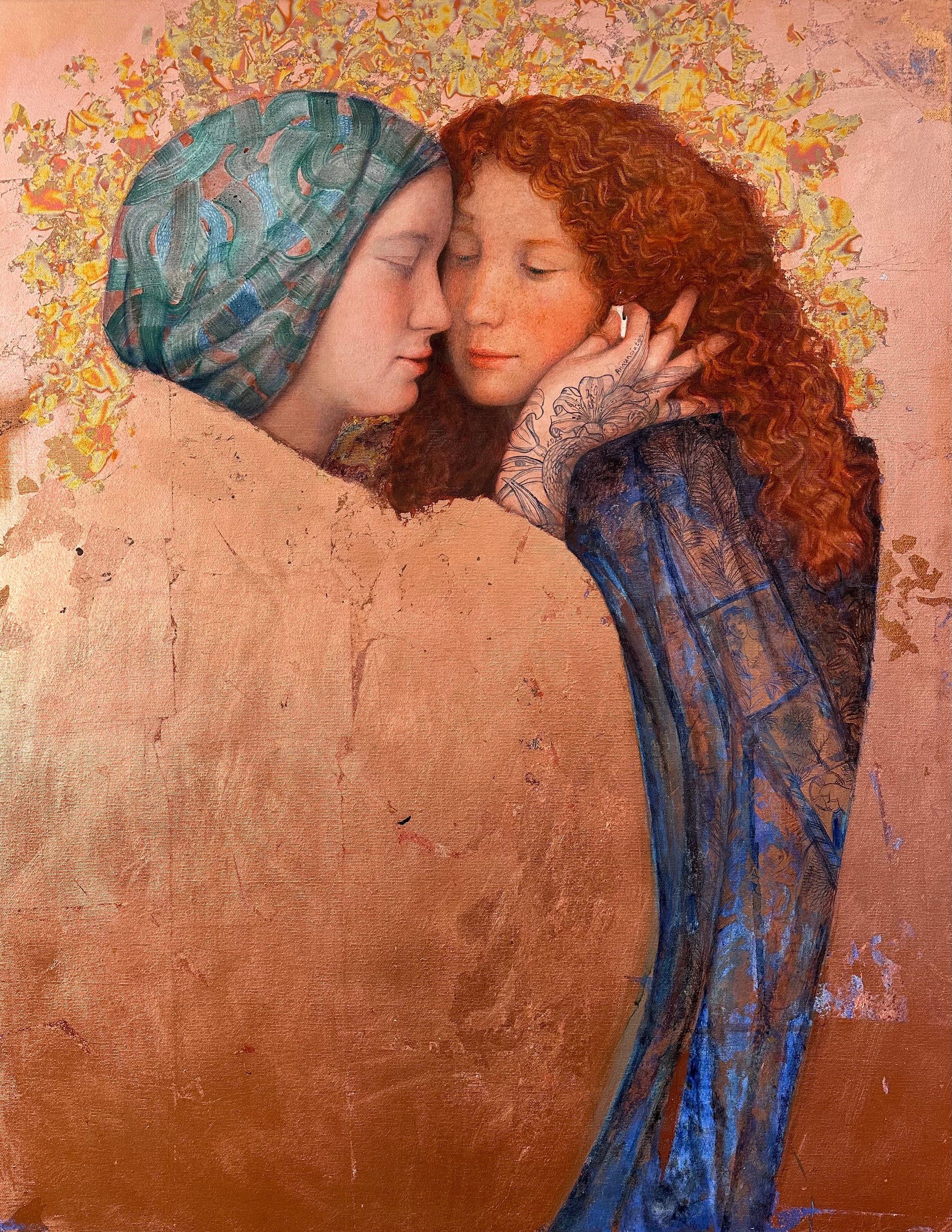 Annunciation II, artwork by contemporary Ukrainian artist Tata Kolesnik