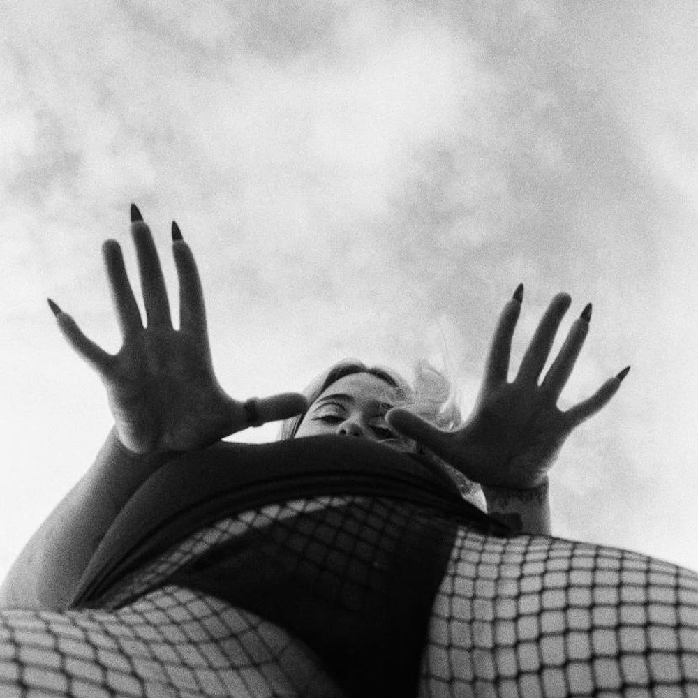 Black White nude photography by contemporary Ukrainian artist Valeria Buchuk, closeup 1