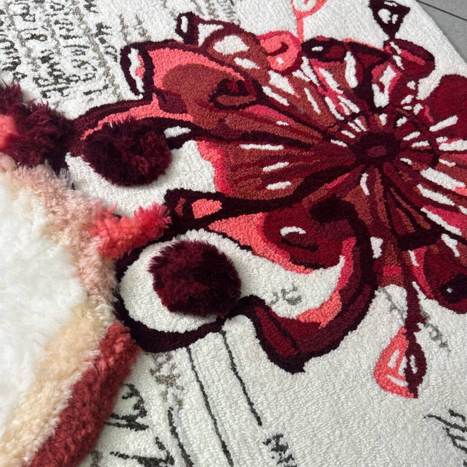 Carpet #2, artwork by contemporary Ukrainian artist Maria Kulikovska, cloe-up