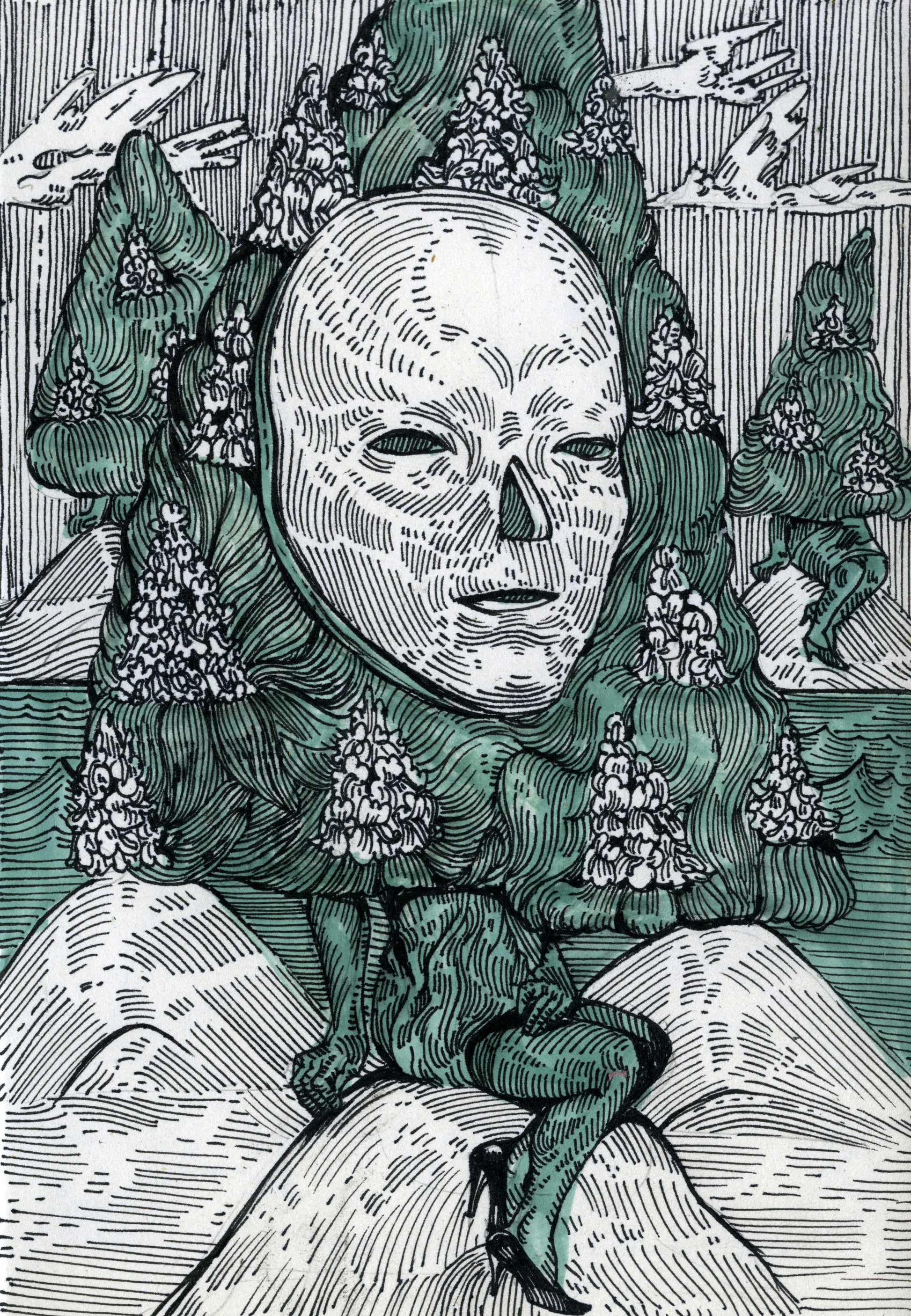 Chestnut, artwork by contemporary Ukrainian artist Ave Libertatemiamor