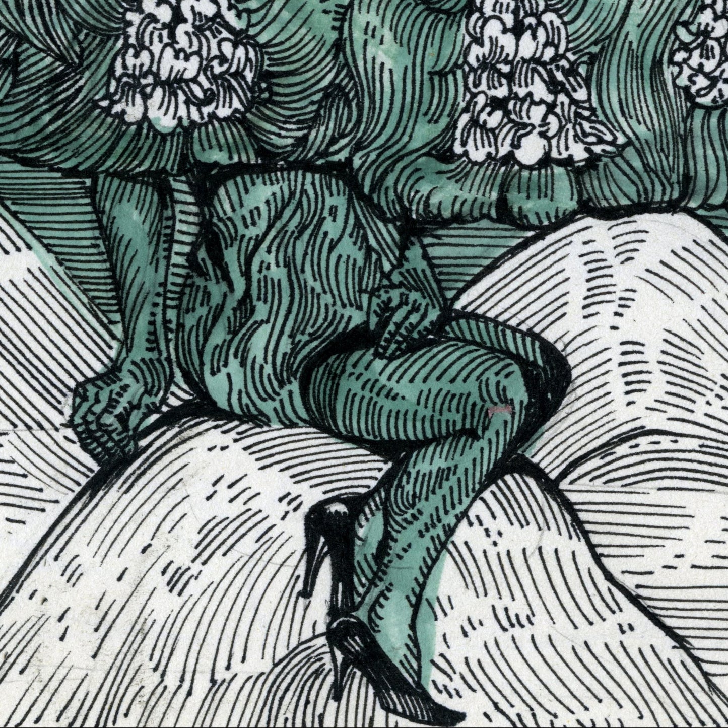 Chestnut, artwork by contemporary Ukrainian artist Ave Libertatemiamor, close-up 1