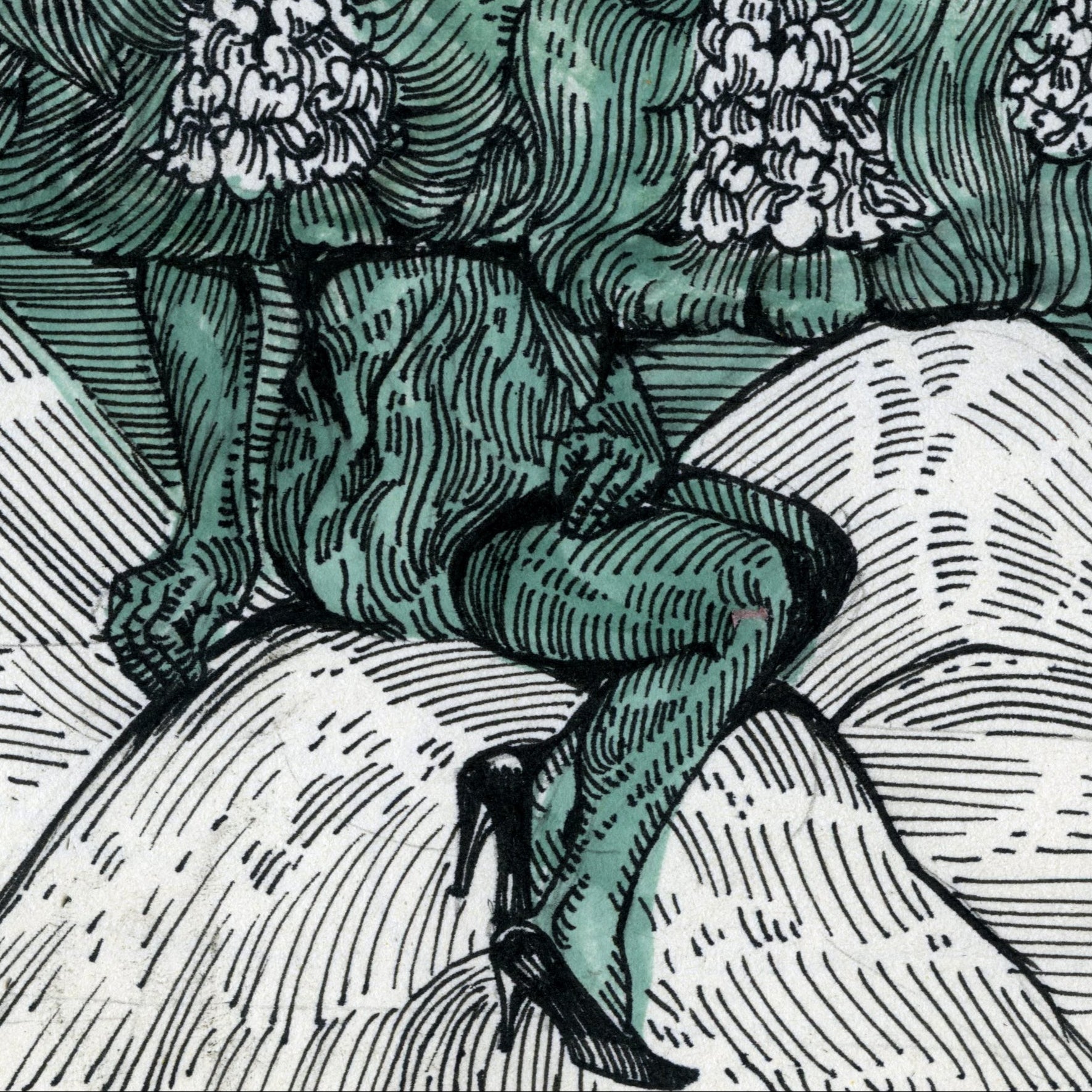 Chestnut, artwork by contemporary Ukrainian artist Ave Libertatemiamor, close-up 1