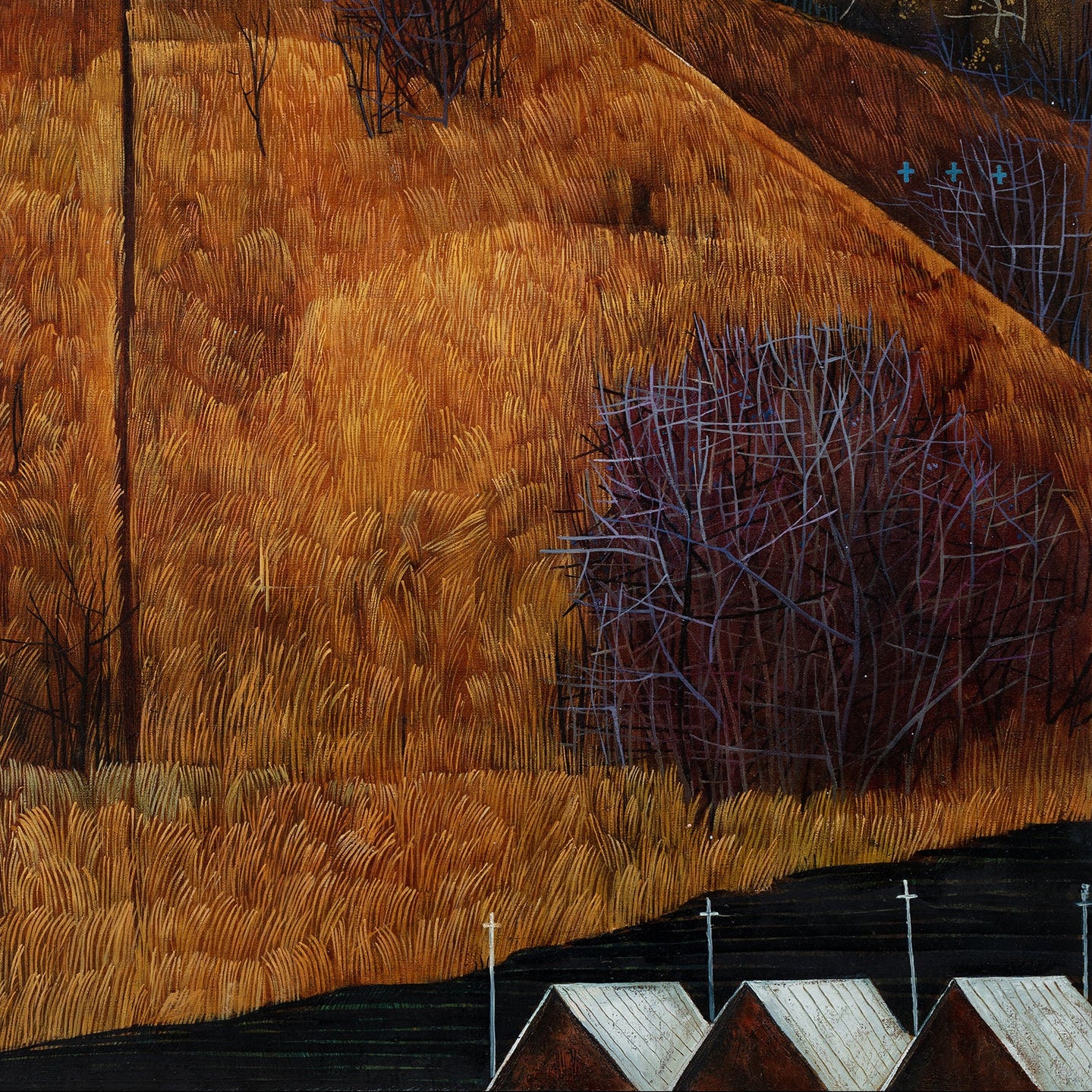 Surrealist landscape close up of Polina Kuznetsova, Illustrations for The Journey of Dr. Leonardo book