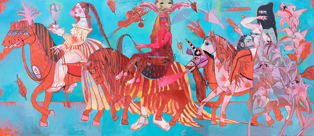 Conquistadoras, an artwork by contemporary Ukrainian artist Nina Murashkina