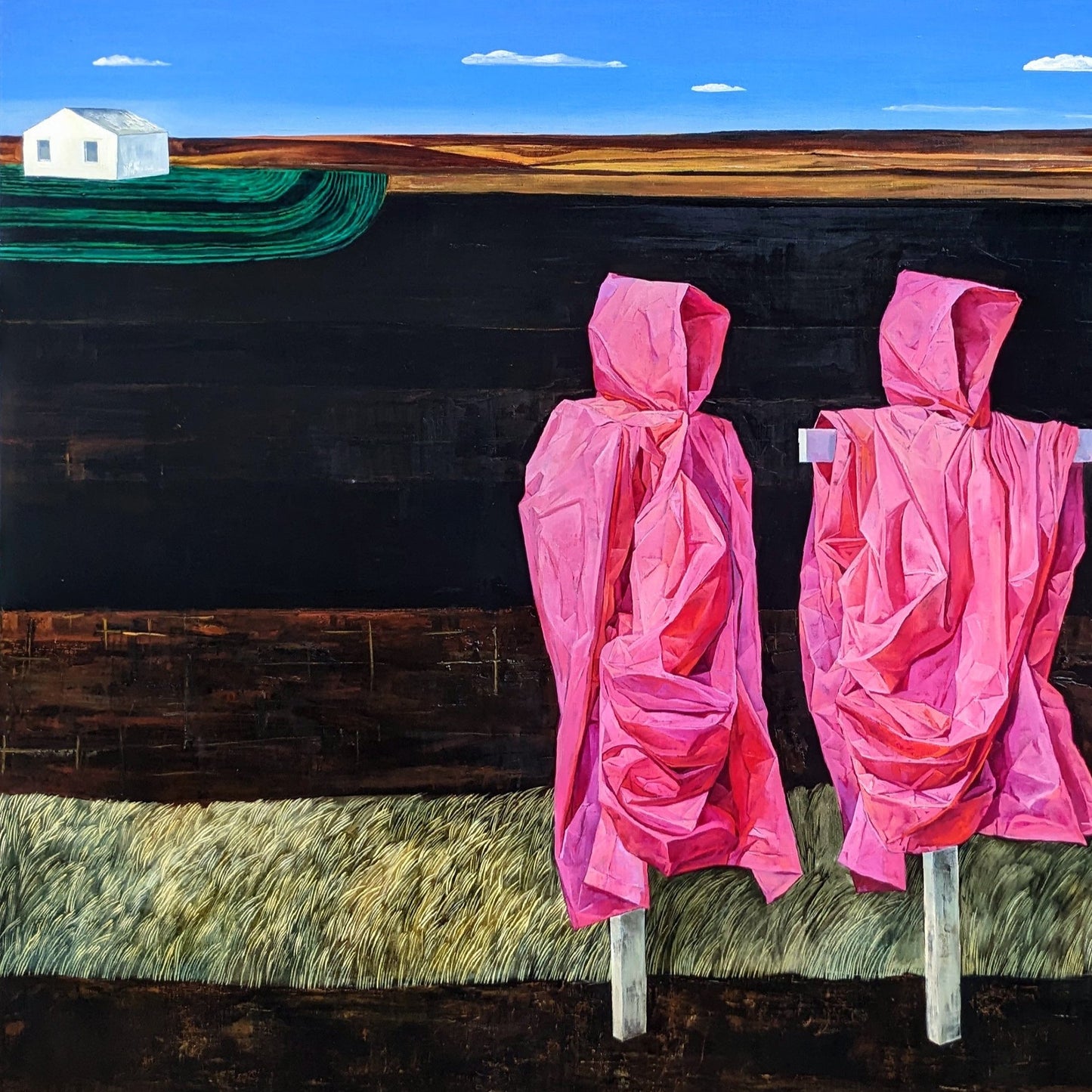 Defense, artwork close by contemporary Ukrainian artist Polina Kuznetsova