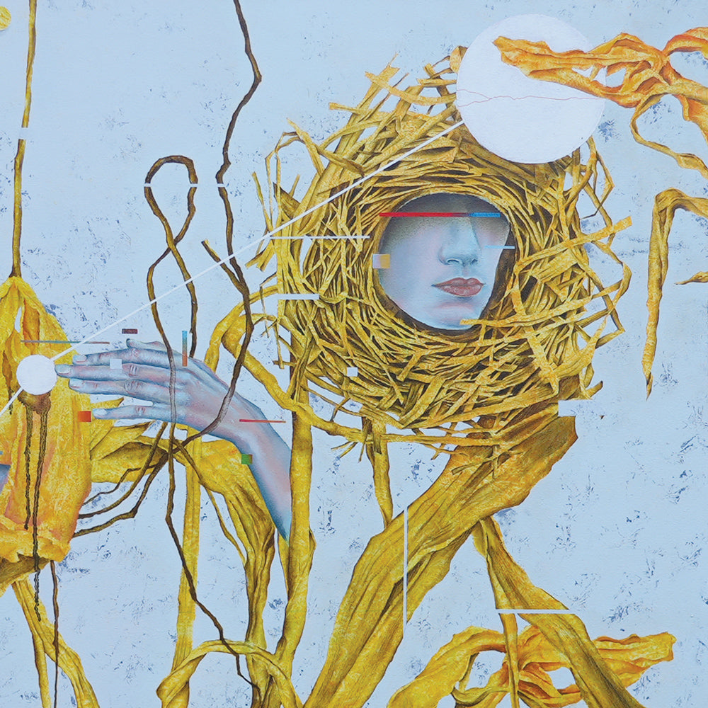 Dry momentum, artwork by contemporary Ukrainian artist Taras Haida, closeup 1