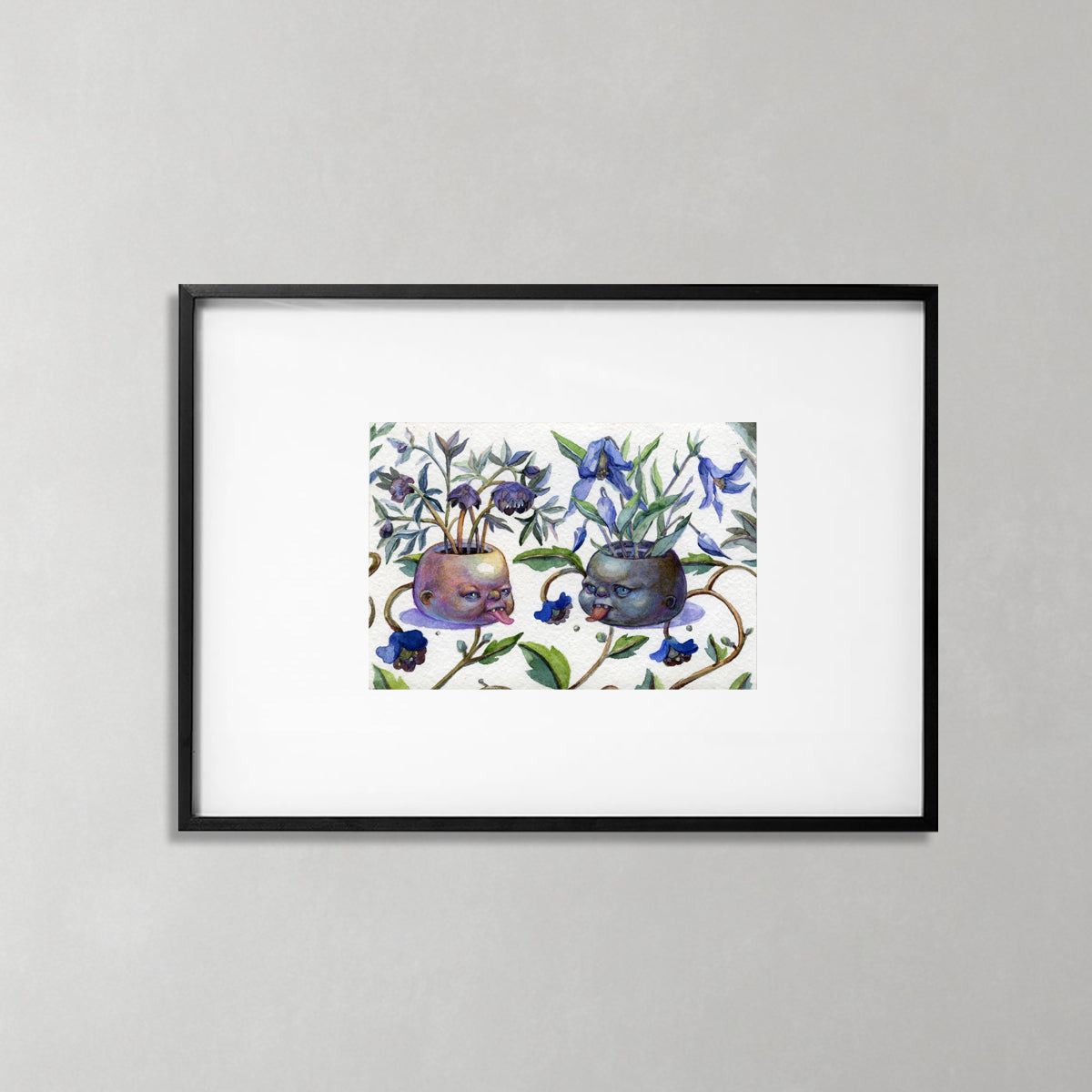 Flower head, artwork by contemporary Ukrainian artist Ave-Libertatemiamor