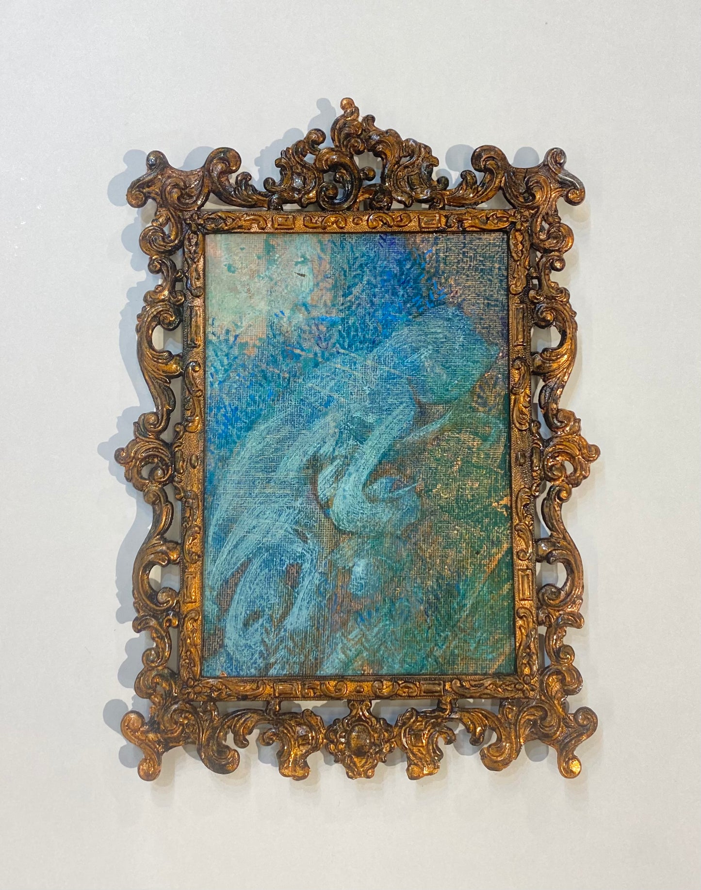 Forest Spirit and City Spirit, close up of artwork by Ukrainian artist Tata Kolesnik