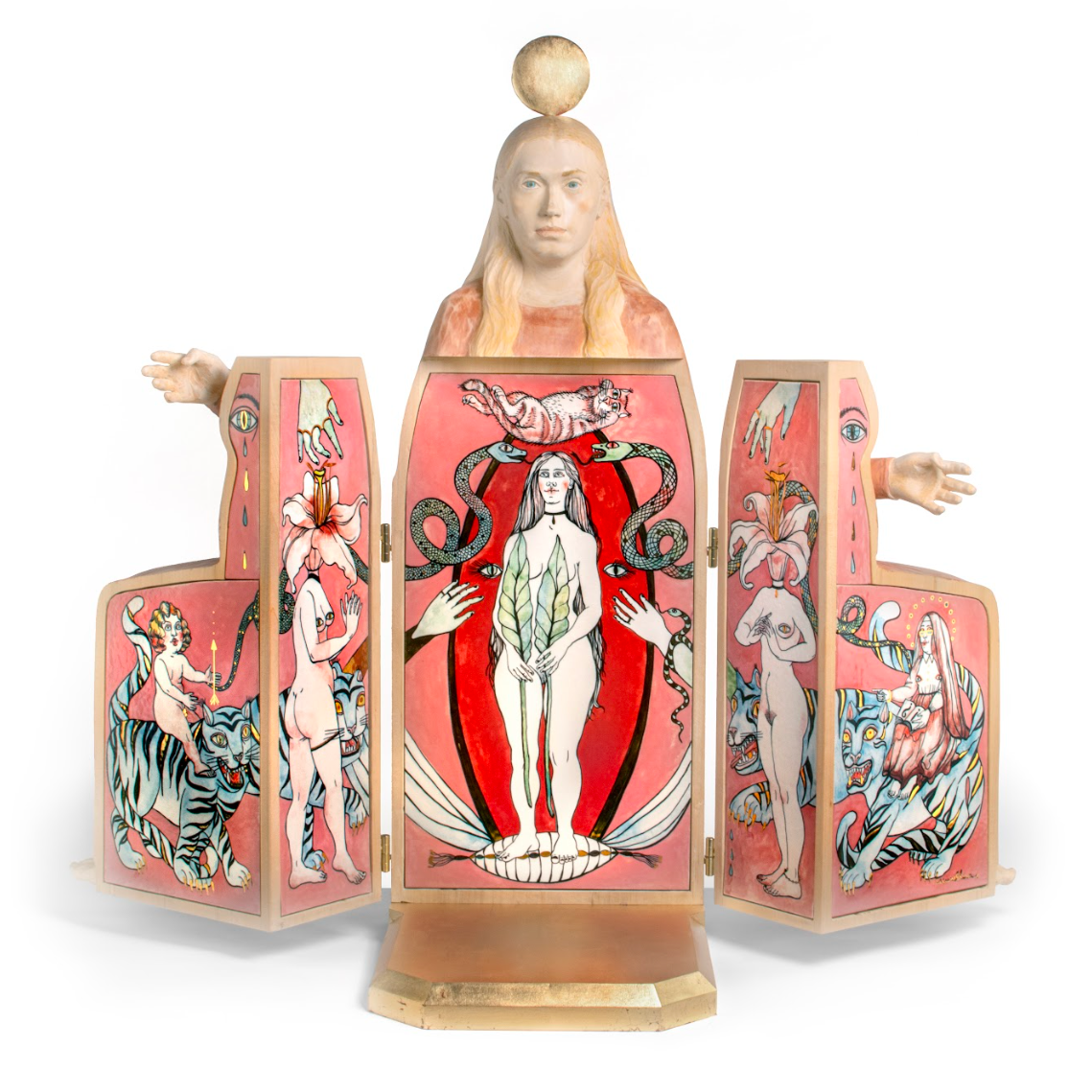 Goddess, artwork by contemporary artists Nina Murashkina and Xavier Escala, opened